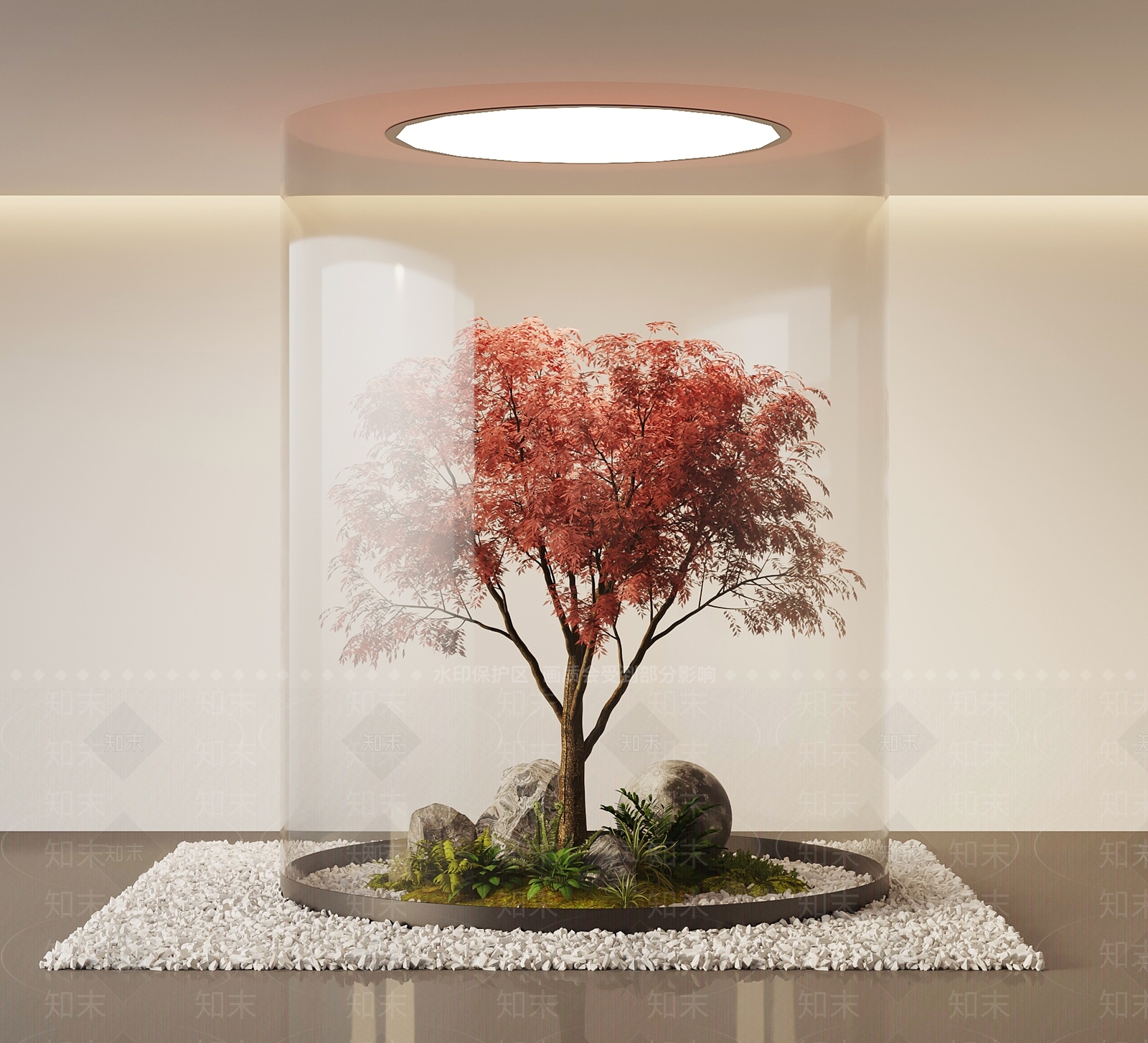 现代住宅景观3D模型下载【ID:1186042636】
