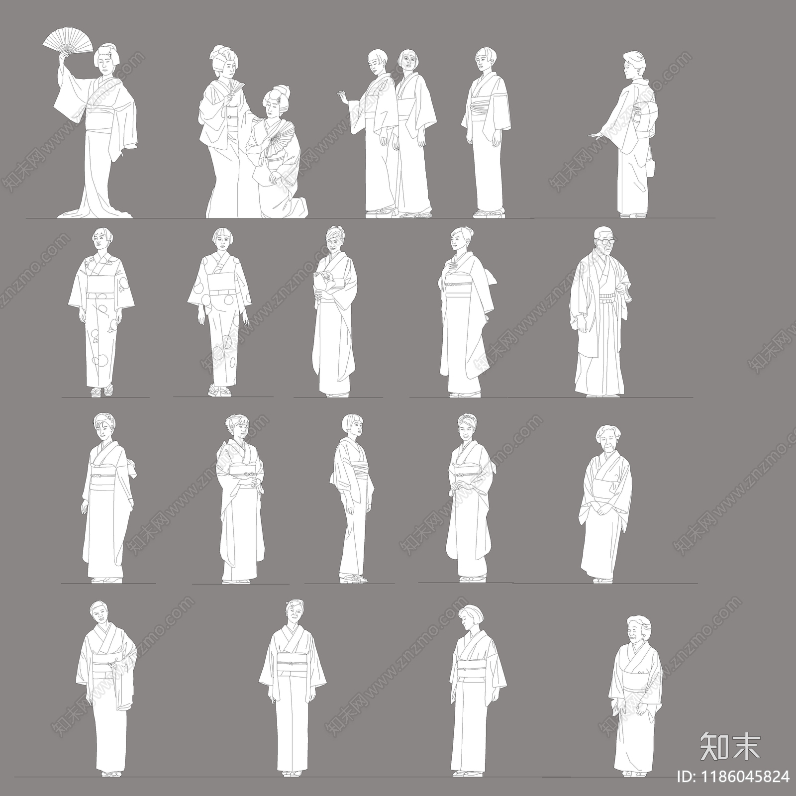 现代人物施工图下载【ID:1186045824】