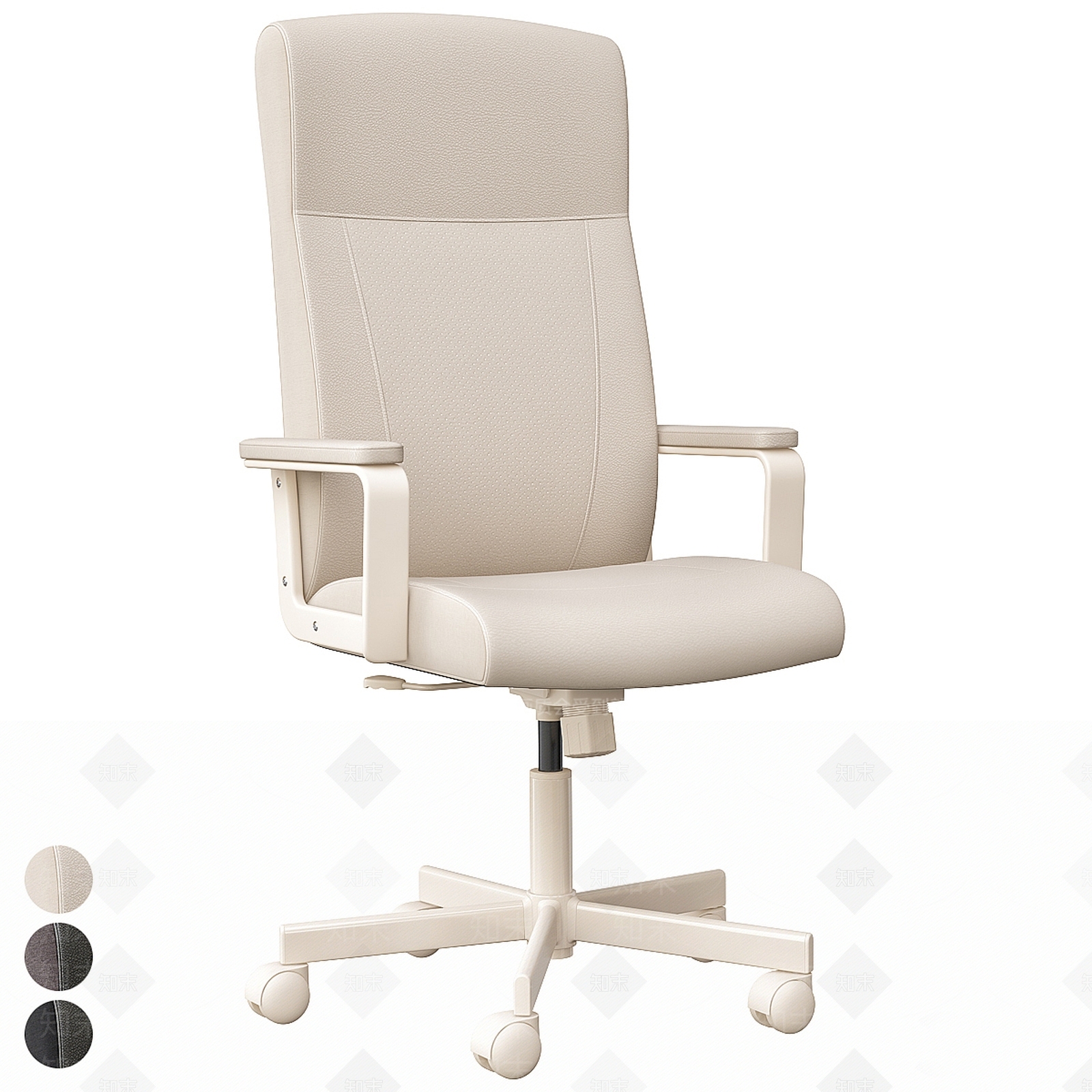 现代意式办公椅3D模型下载【ID:1186047268】