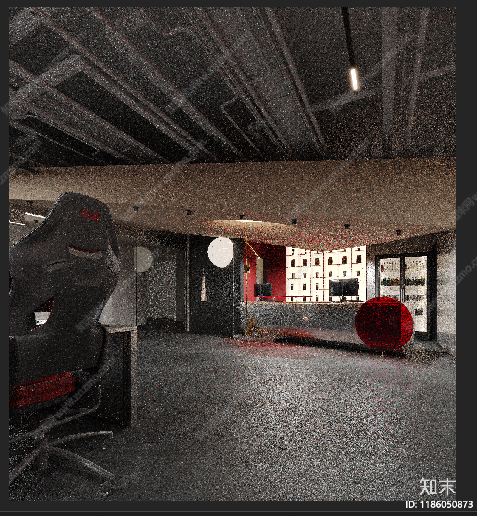 现代极简其他商业空间cad施工图下载【ID:1186050873】