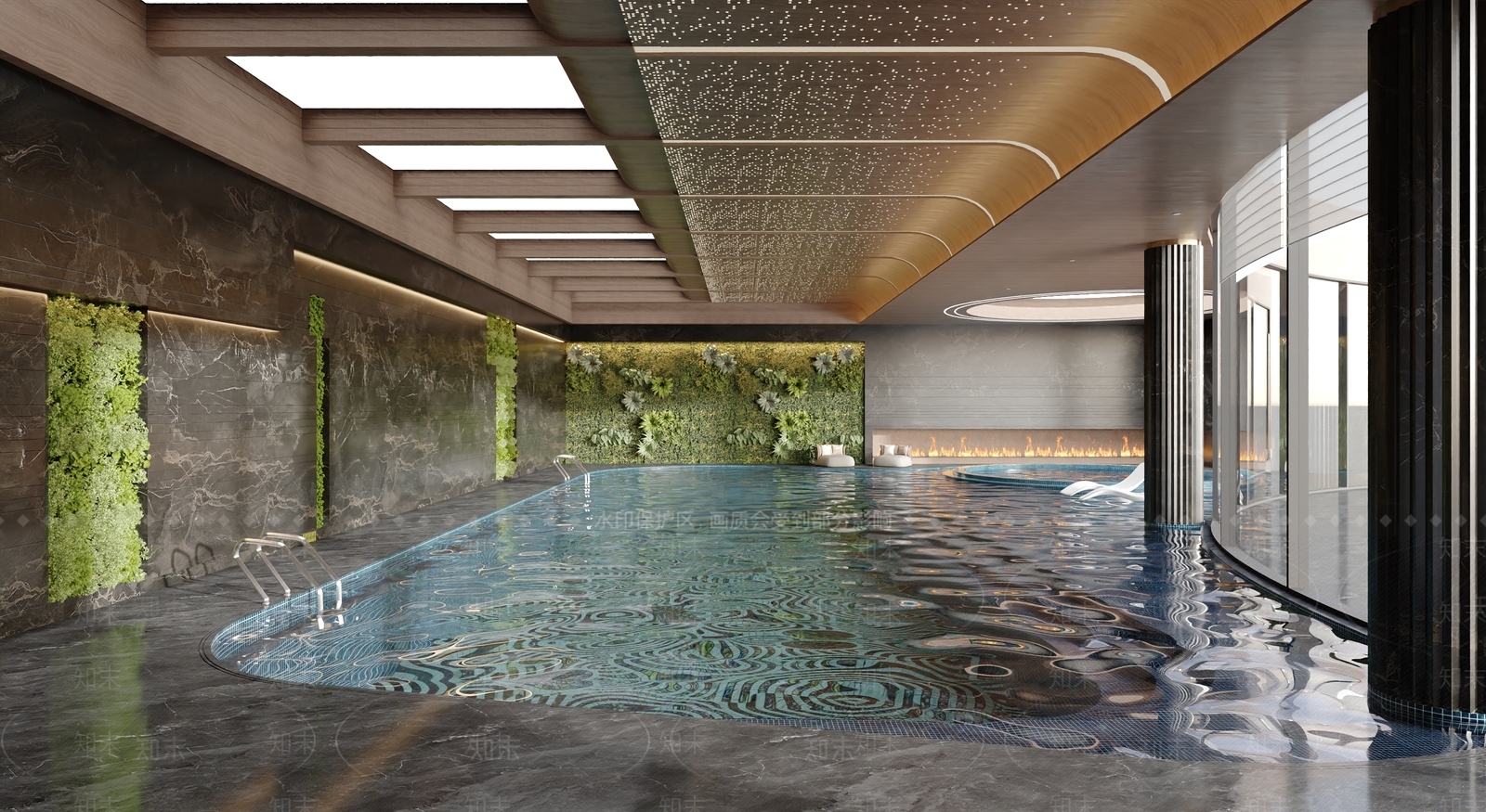 现代游泳馆3D模型下载【ID:1186052248】