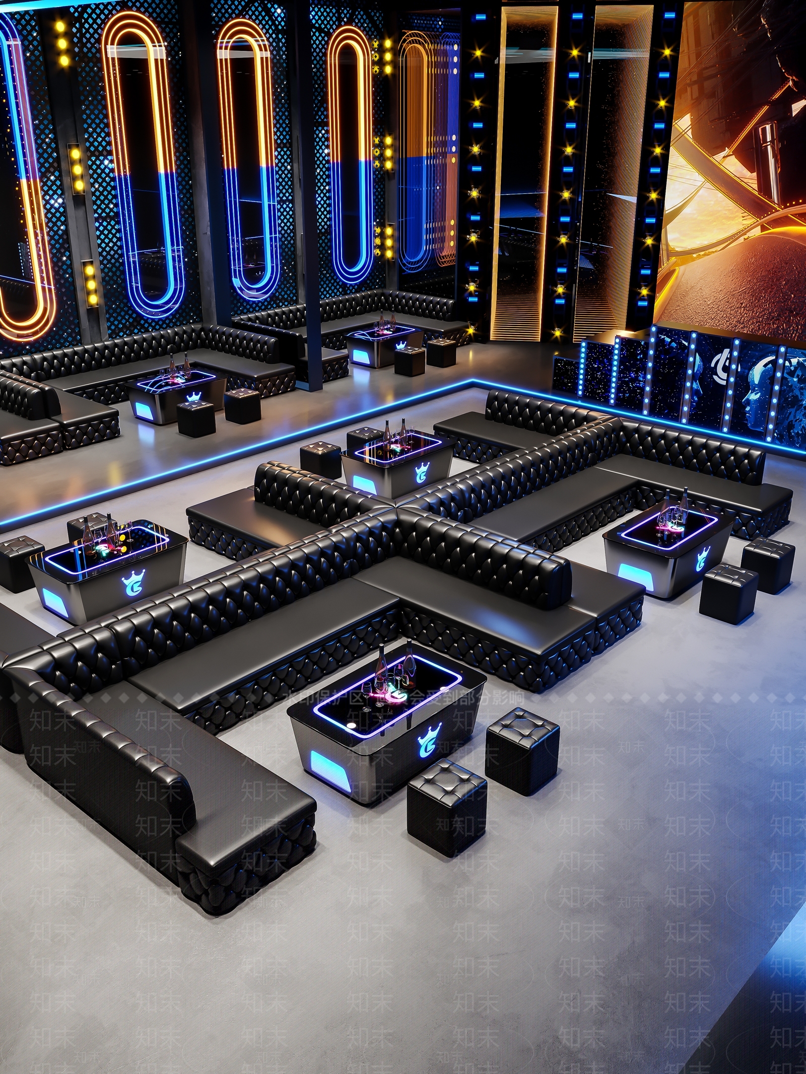 现代工业酒吧SU模型下载【ID:1186064755】