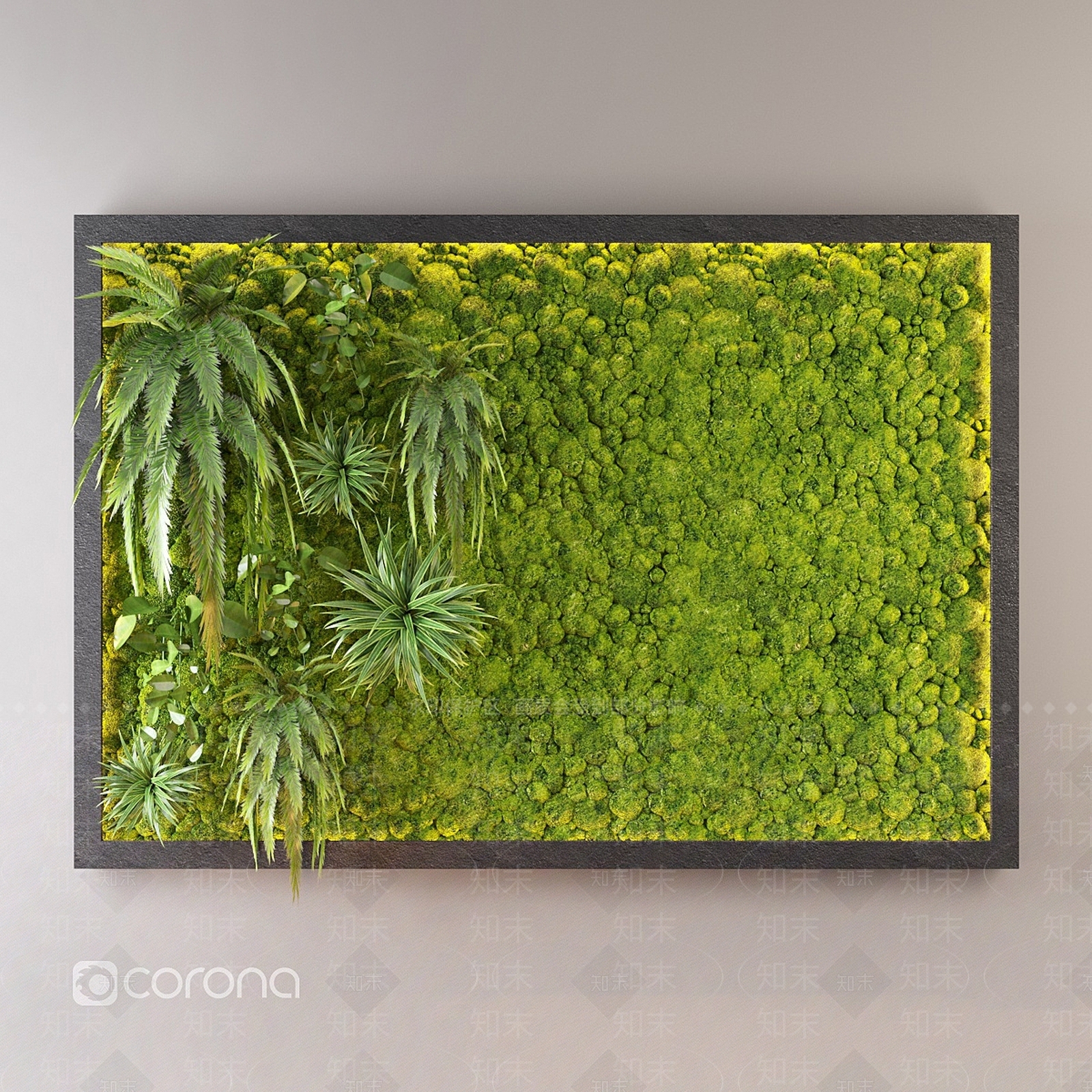 绿植墙3D模型下载【ID:1186065731】