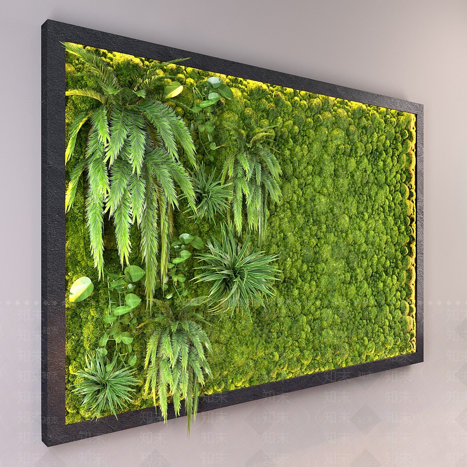 绿植墙3D模型下载【ID:1186065731】