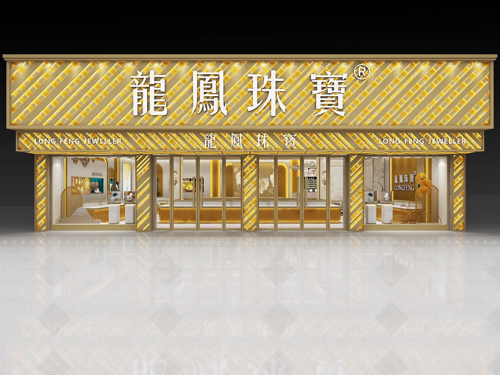 现代珠宝店3D模型下载【ID:1186068700】