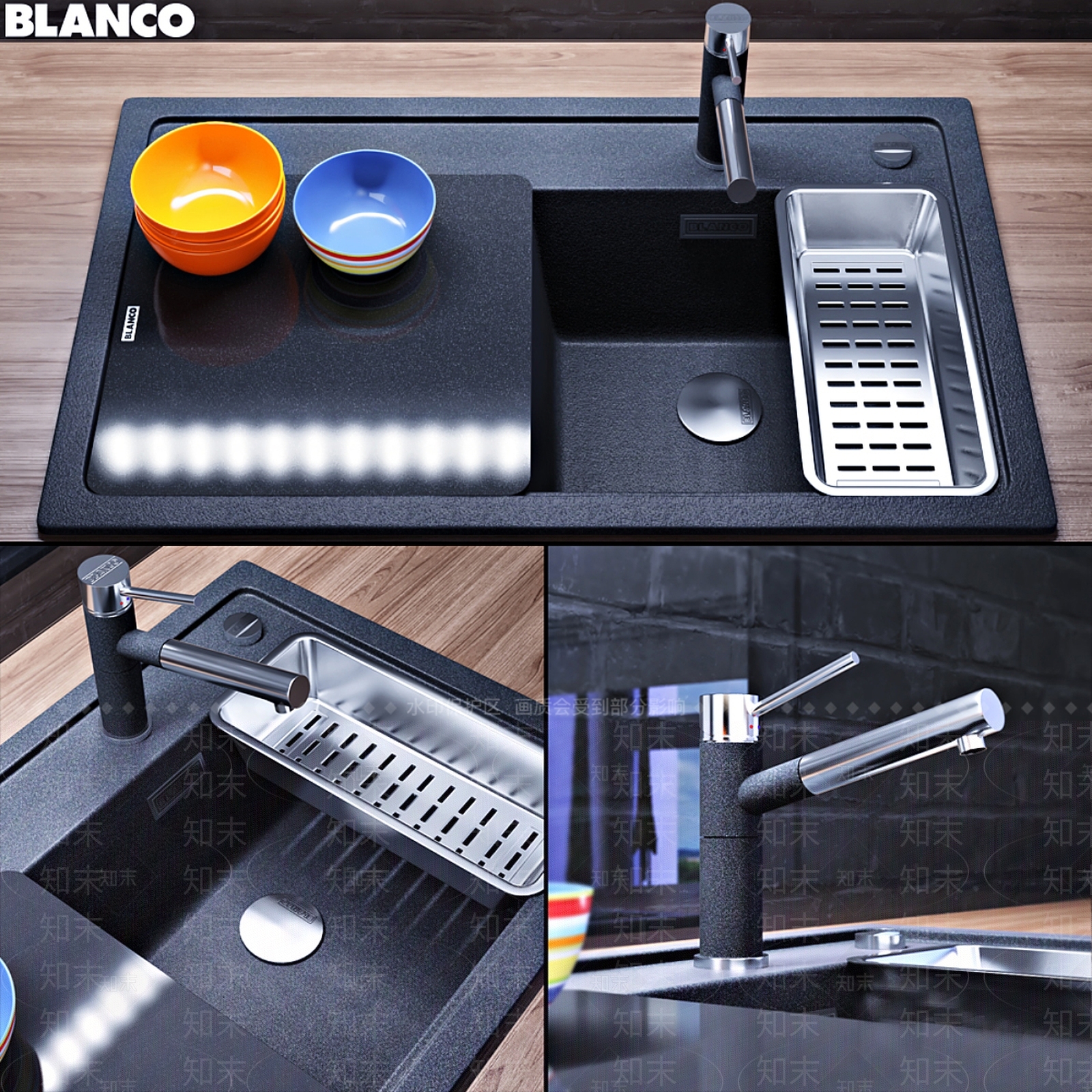 水槽3D模型下载【ID:1186072622】
