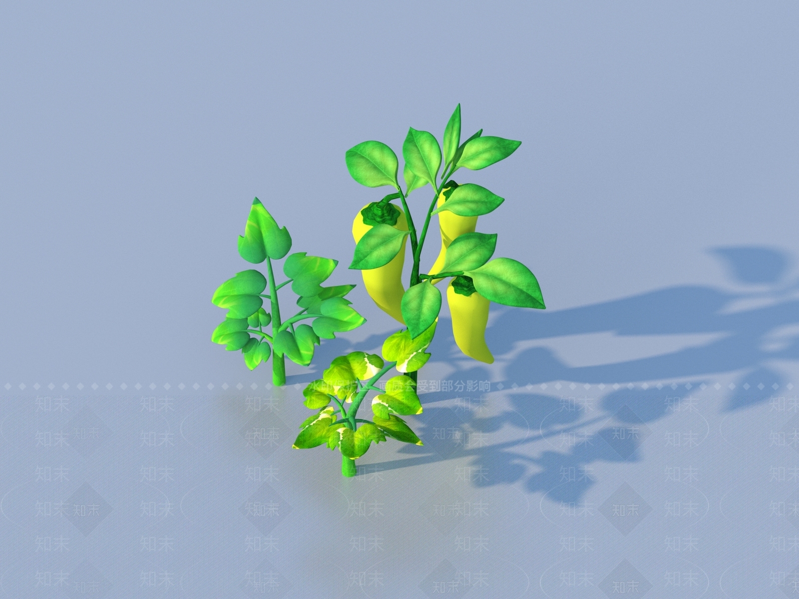 花草组合3D模型下载【ID:1186083080】