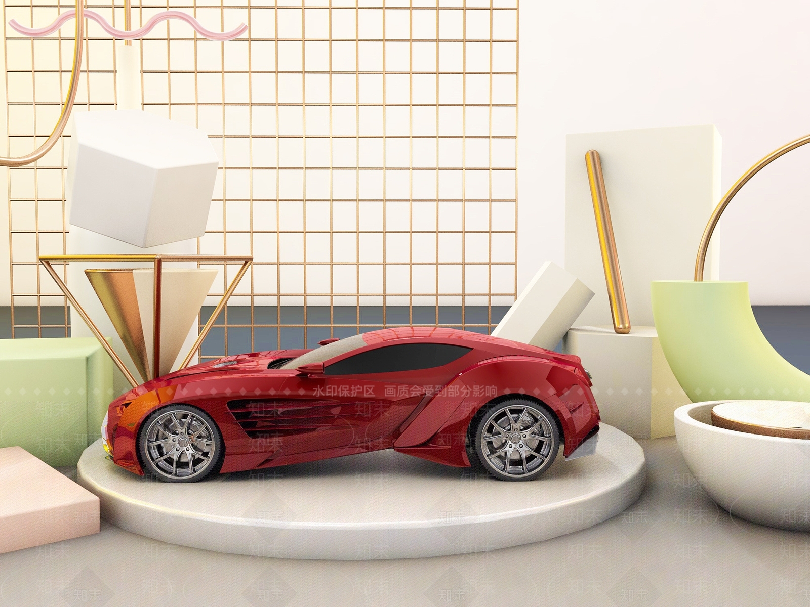 现代汽车3D模型下载【ID:1186272185】