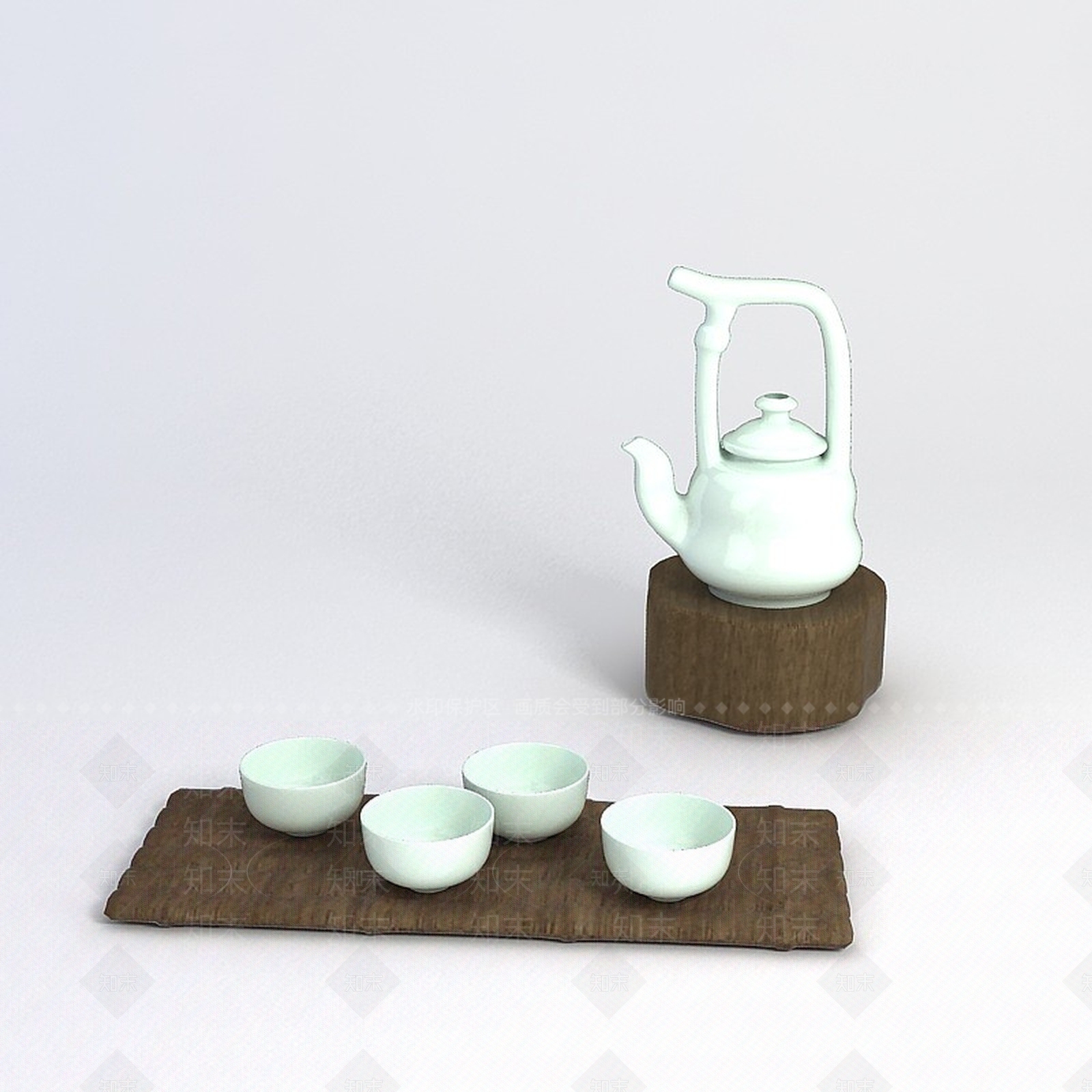 现代麻将桌3D模型下载【ID:1186091630】