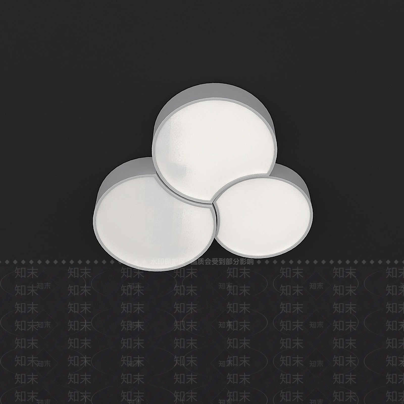 现代灯具组合3D模型下载【ID:1186276345】