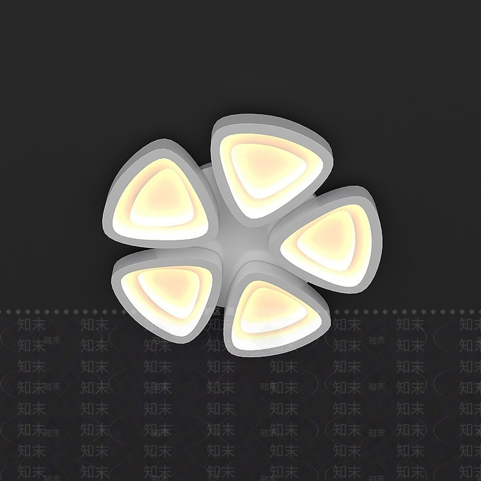 现代灯具组合3D模型下载【ID:1186361638】