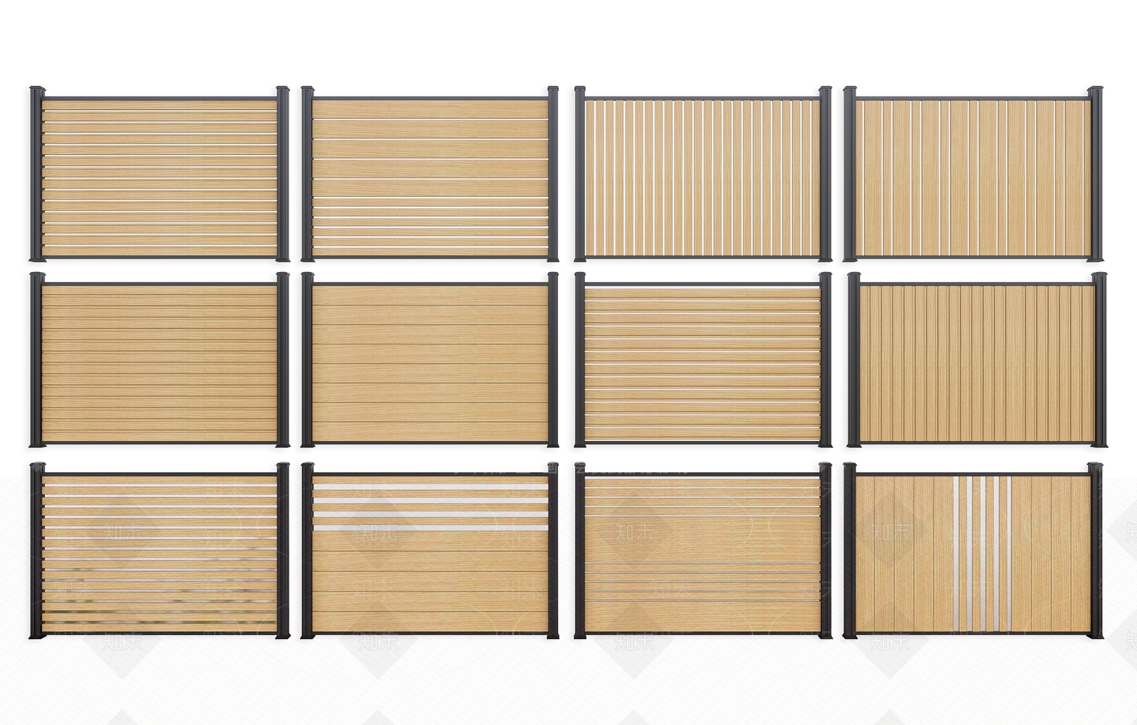 新中式现代围挡3D模型下载【ID:1186099850】