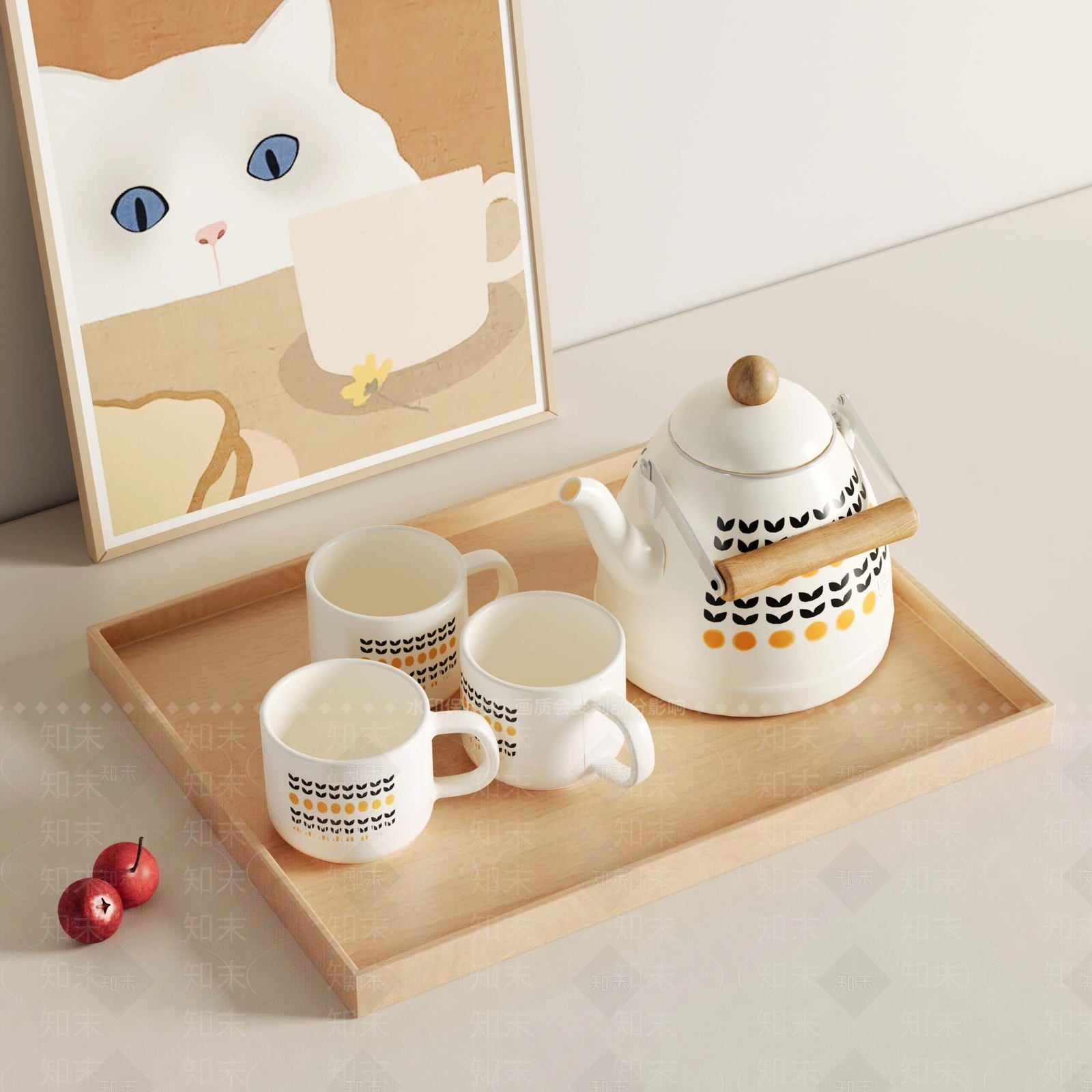 茶具3D模型下载【ID:1186104527】