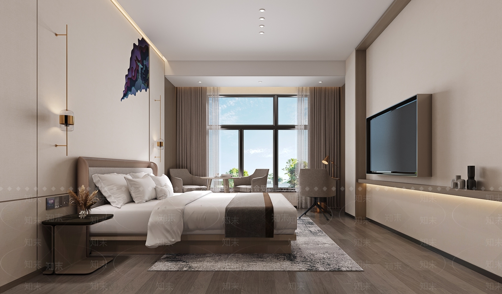 现代酒店3D模型下载【ID:1186106504】_知末3d模型网