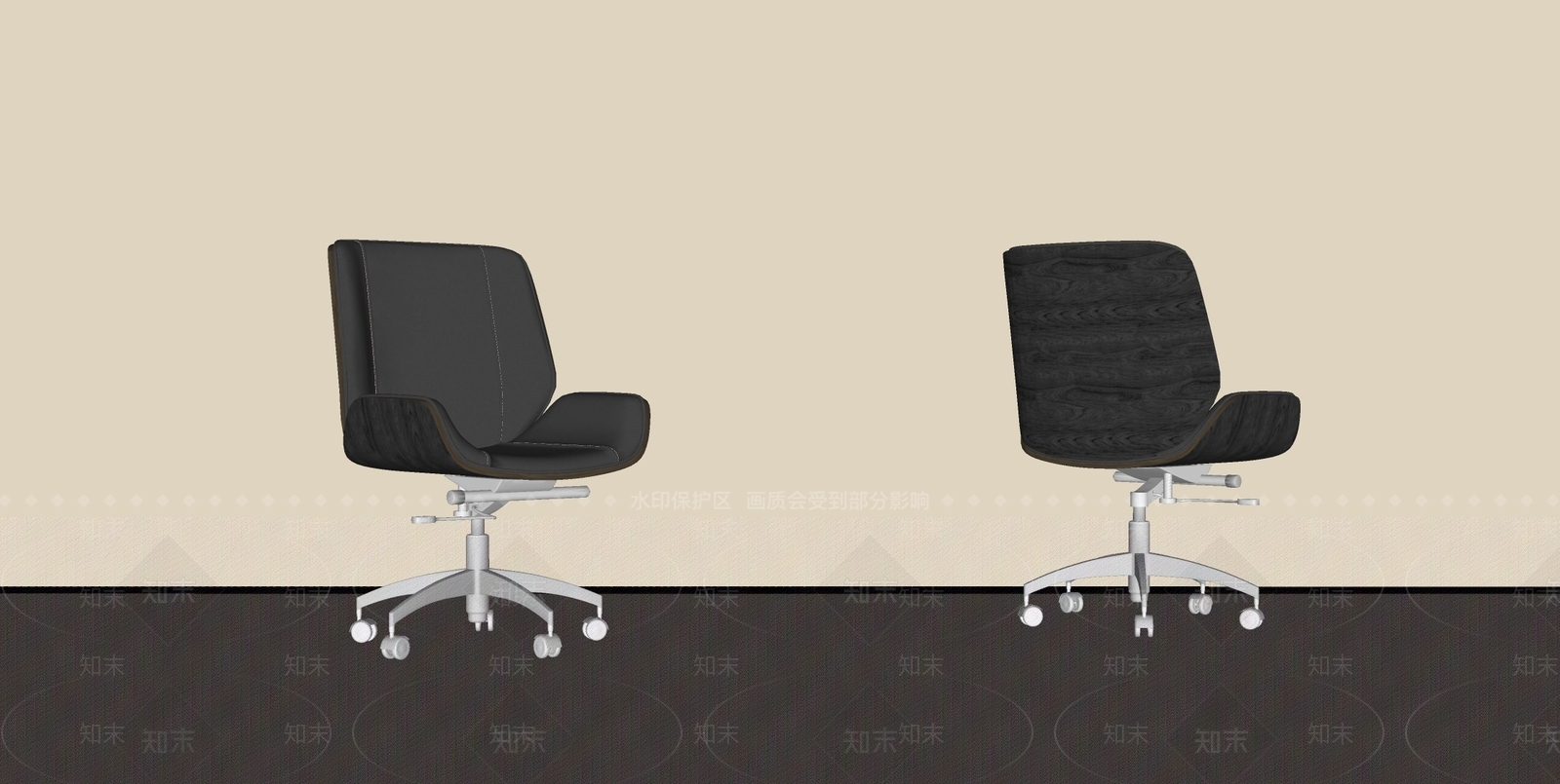 中古侘寂办公椅SU模型下载【ID:1195584225】