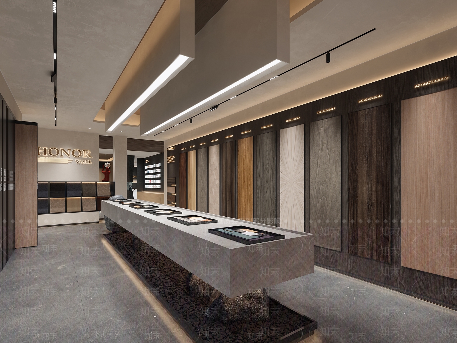 现代侘寂家具展厅3D模型下载【ID:1186112368】