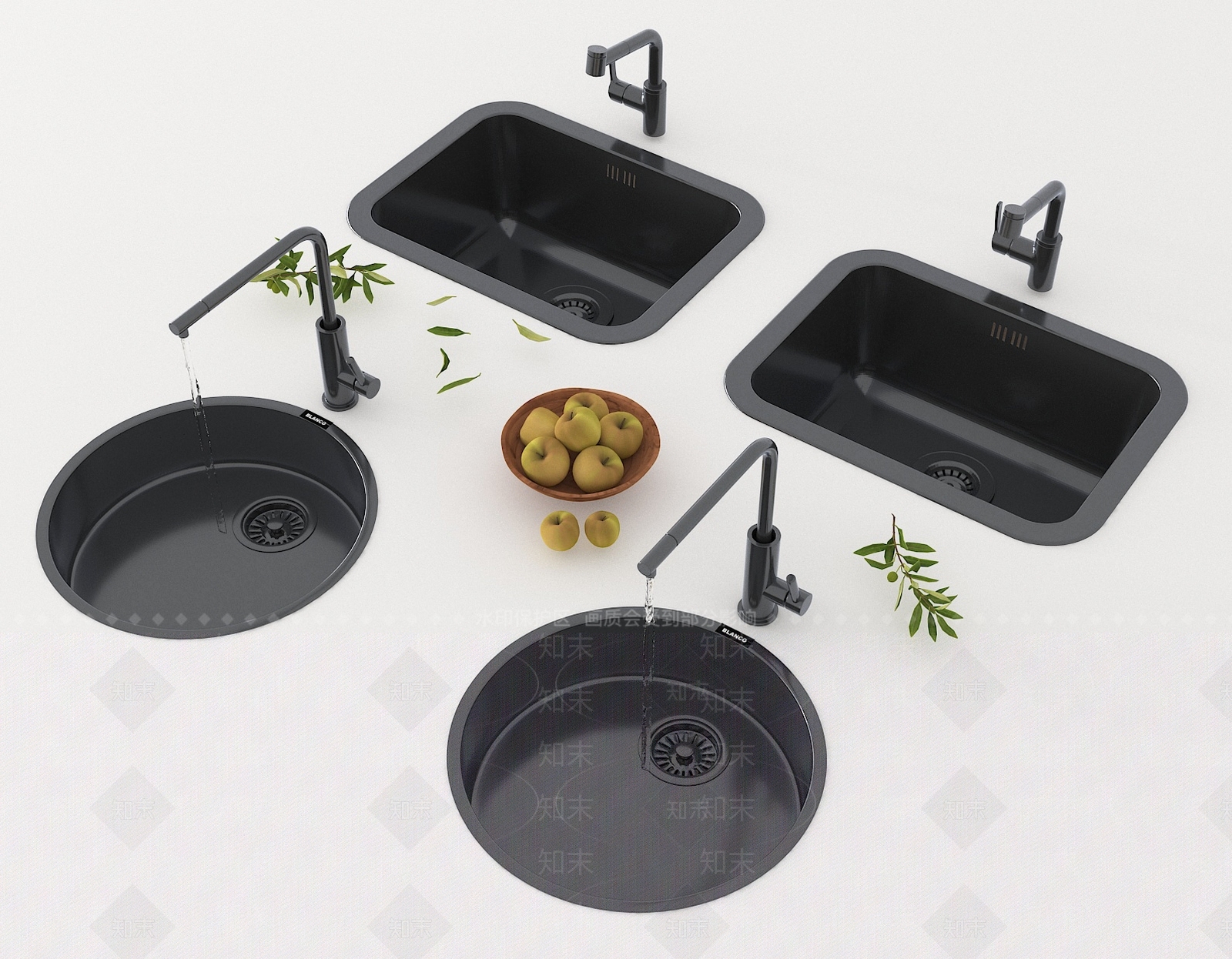 水槽3D模型下载【ID:1186118716】