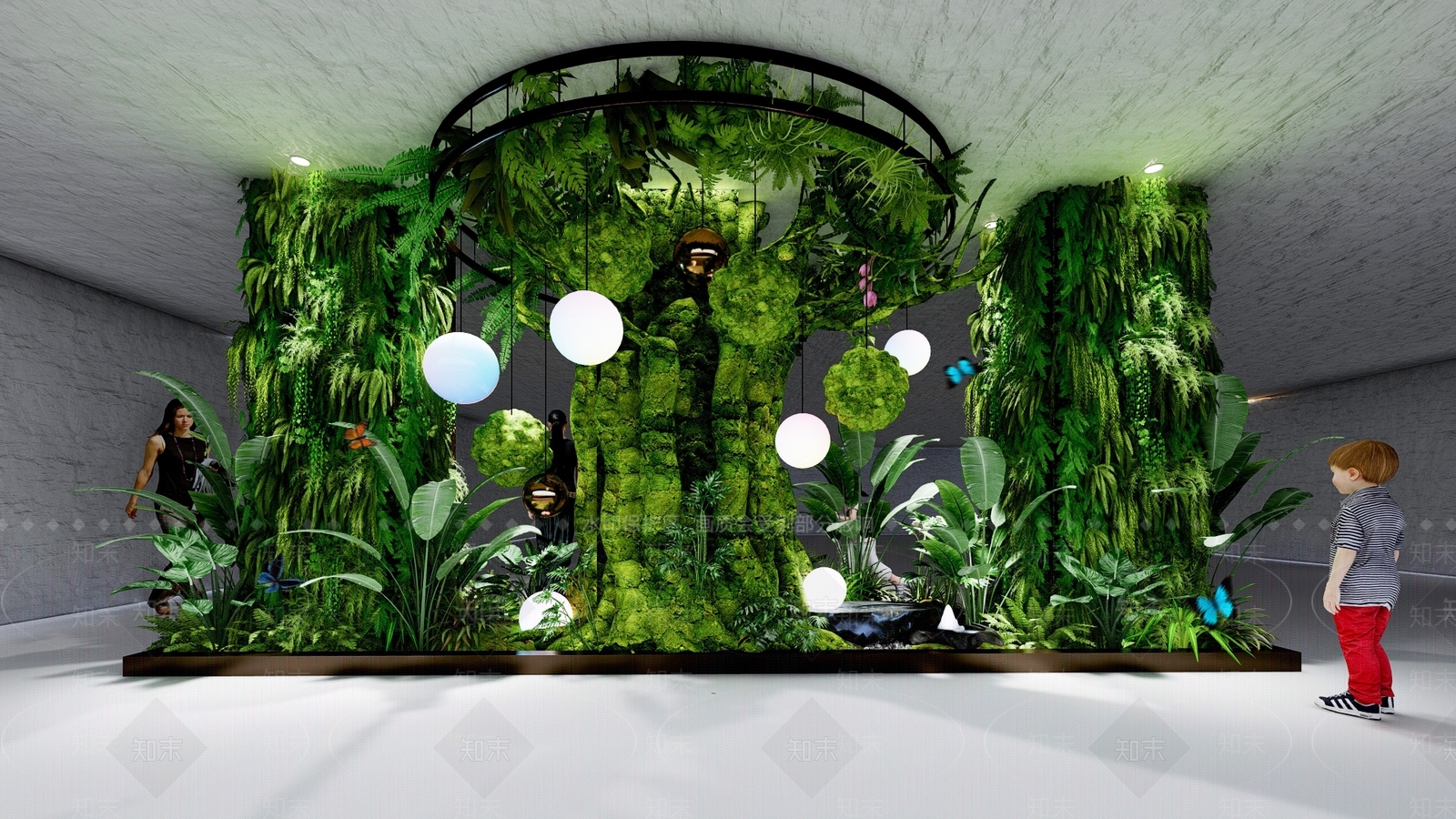 现代办公景观SU模型下载【ID:1186119629】