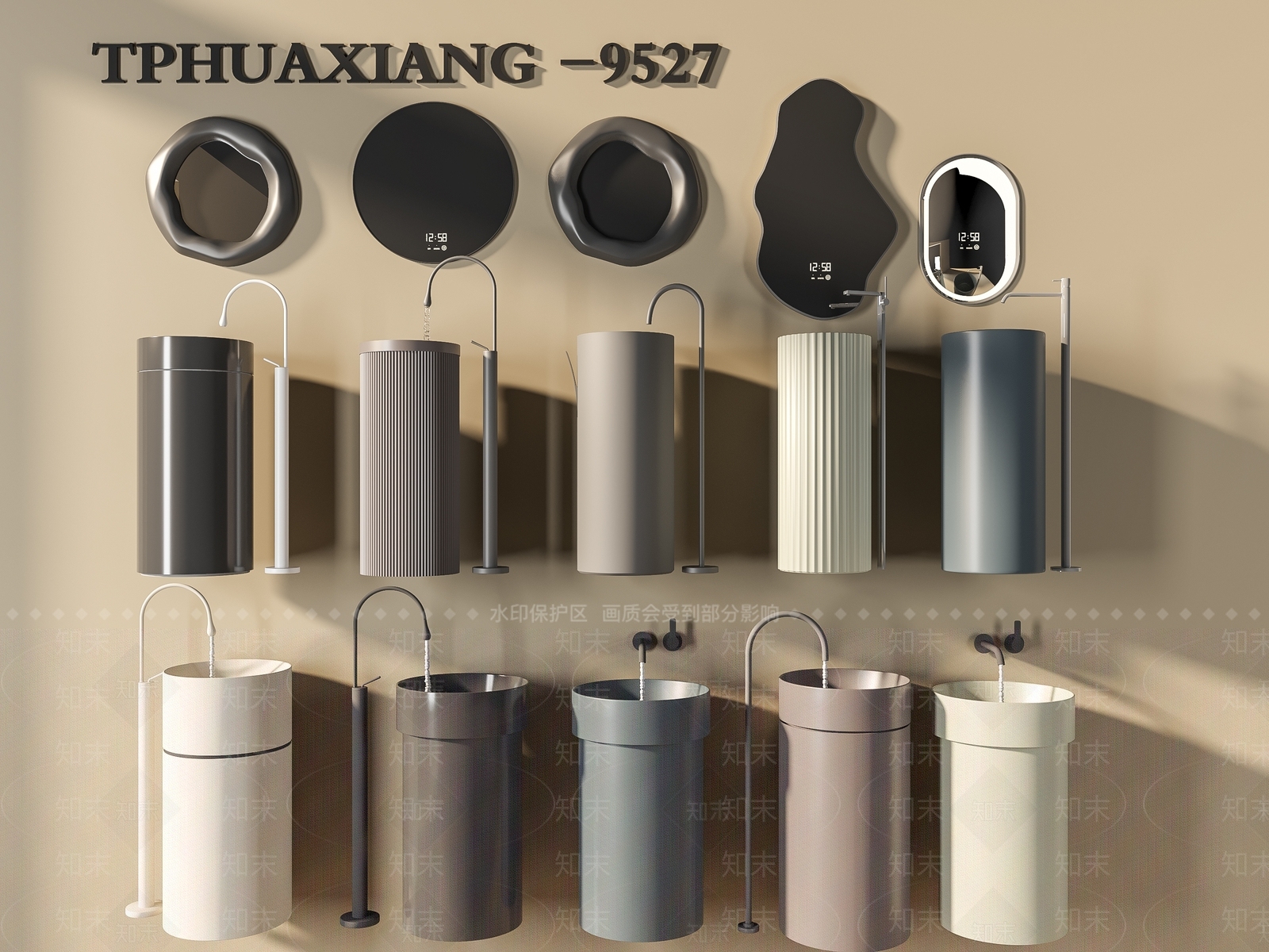 洗手台3D模型下载【ID:1186120460】