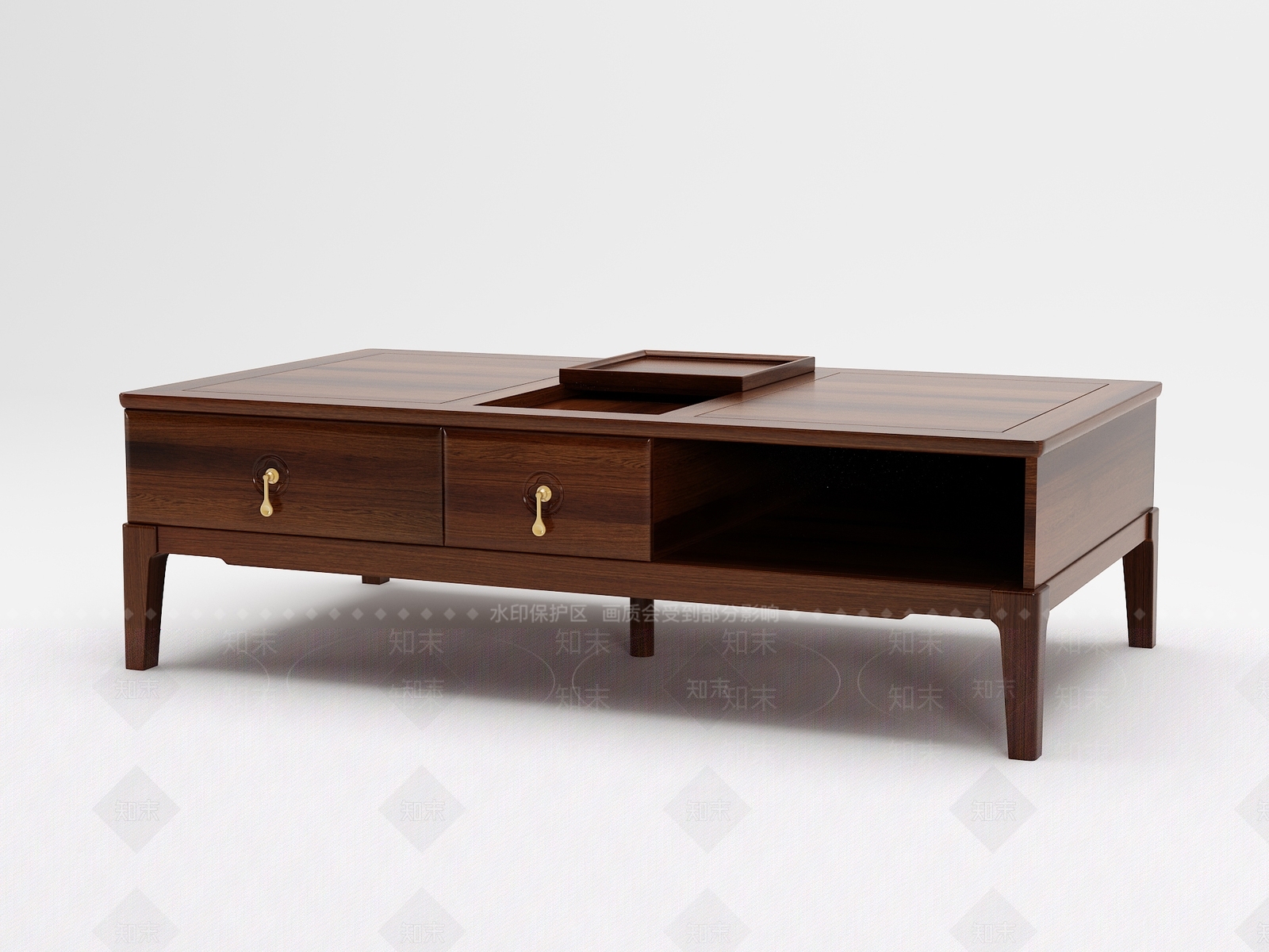 新中式电视柜3D模型下载【ID:1186124999】