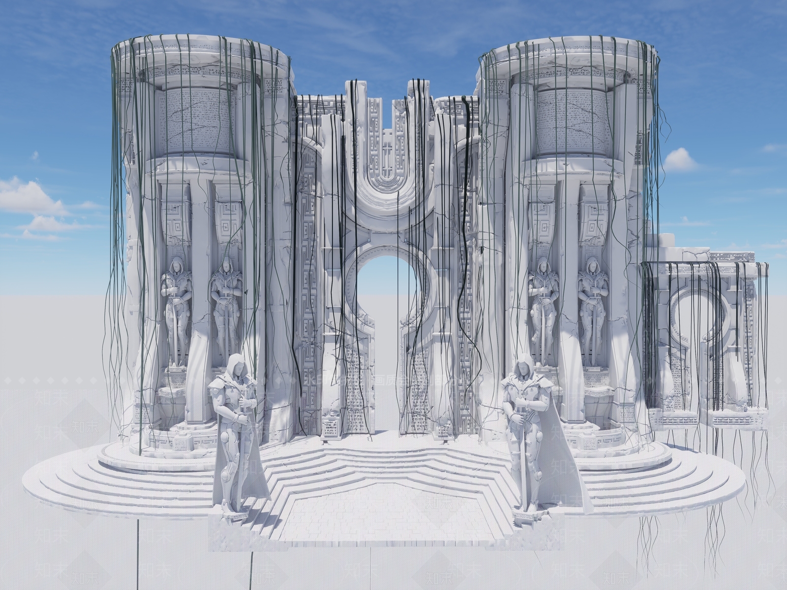 欧式美陈SU模型下载【ID:1186132587】