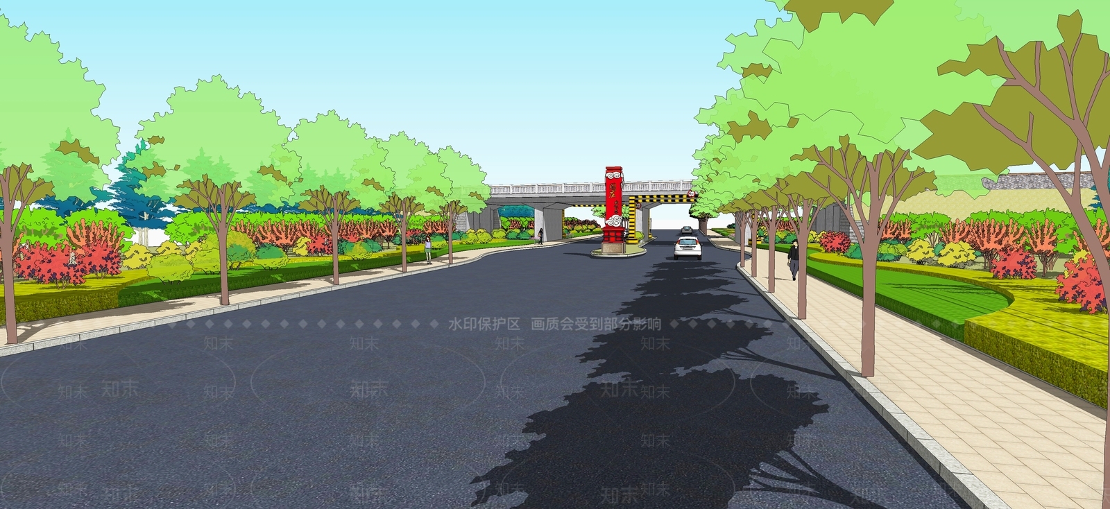 新中式极简雕塑小品SU模型下载【ID:1186136379】