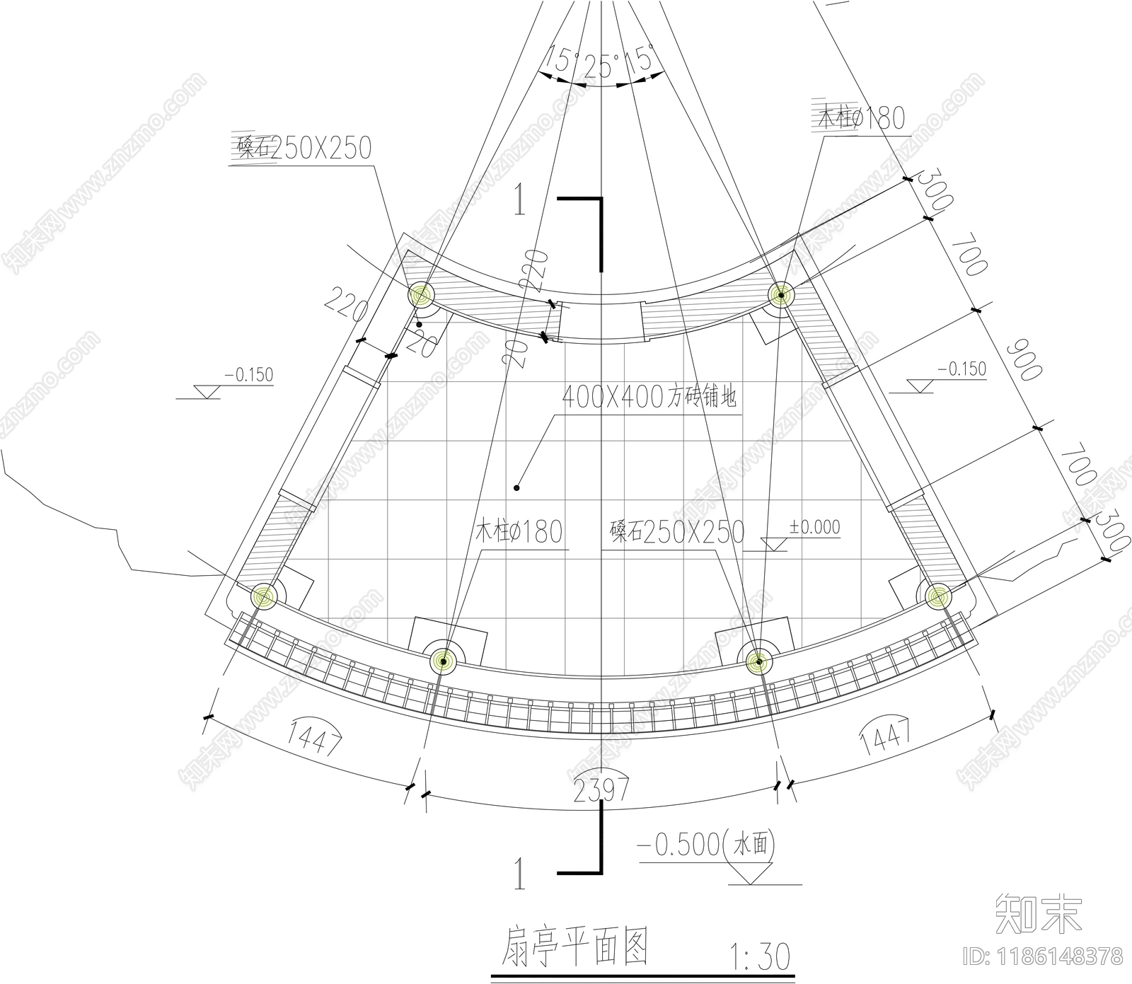 其他古建筑cad施工图下载【ID:1186148378】