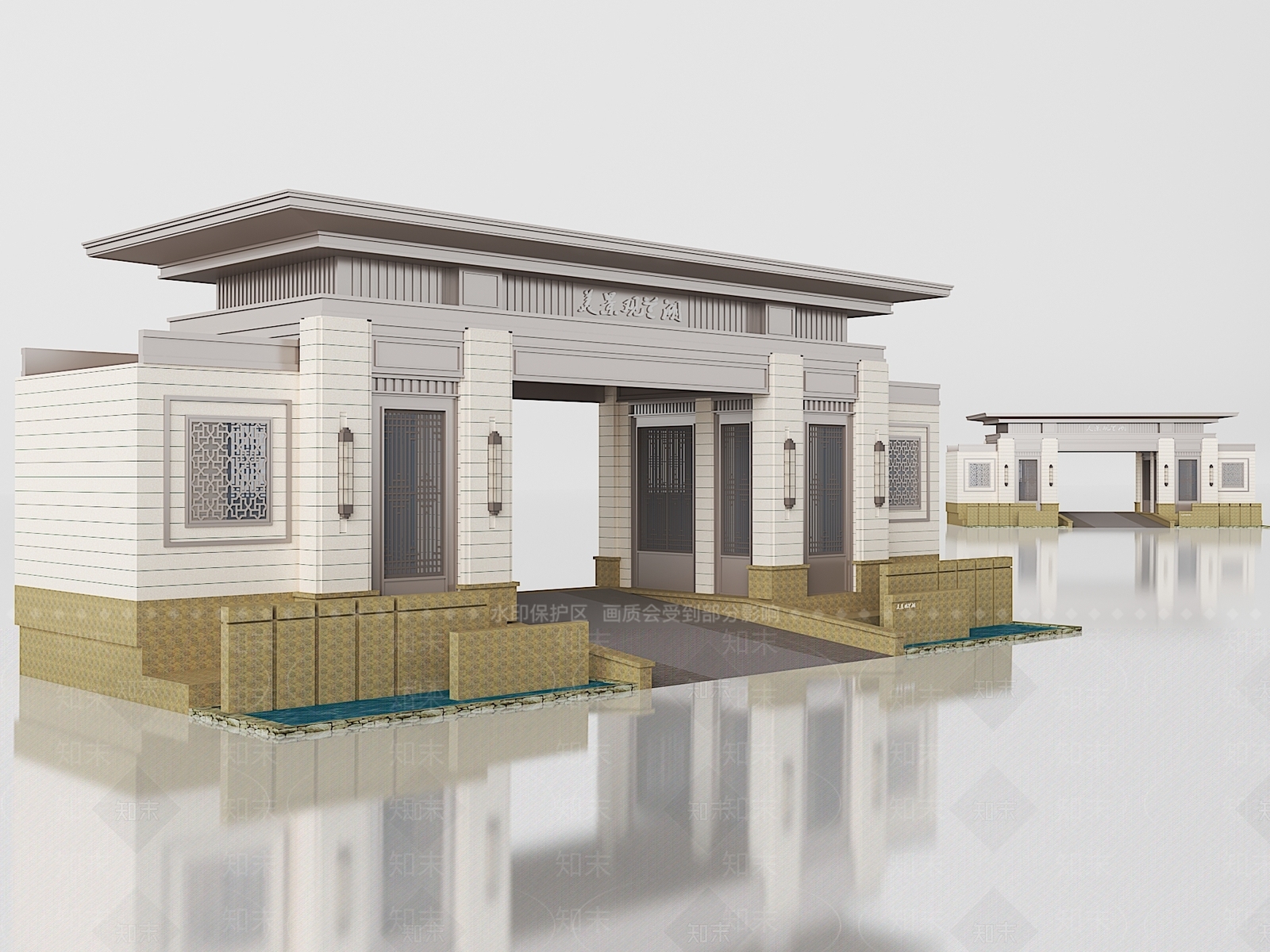 现代办公楼3D模型下载【ID:1186149718】