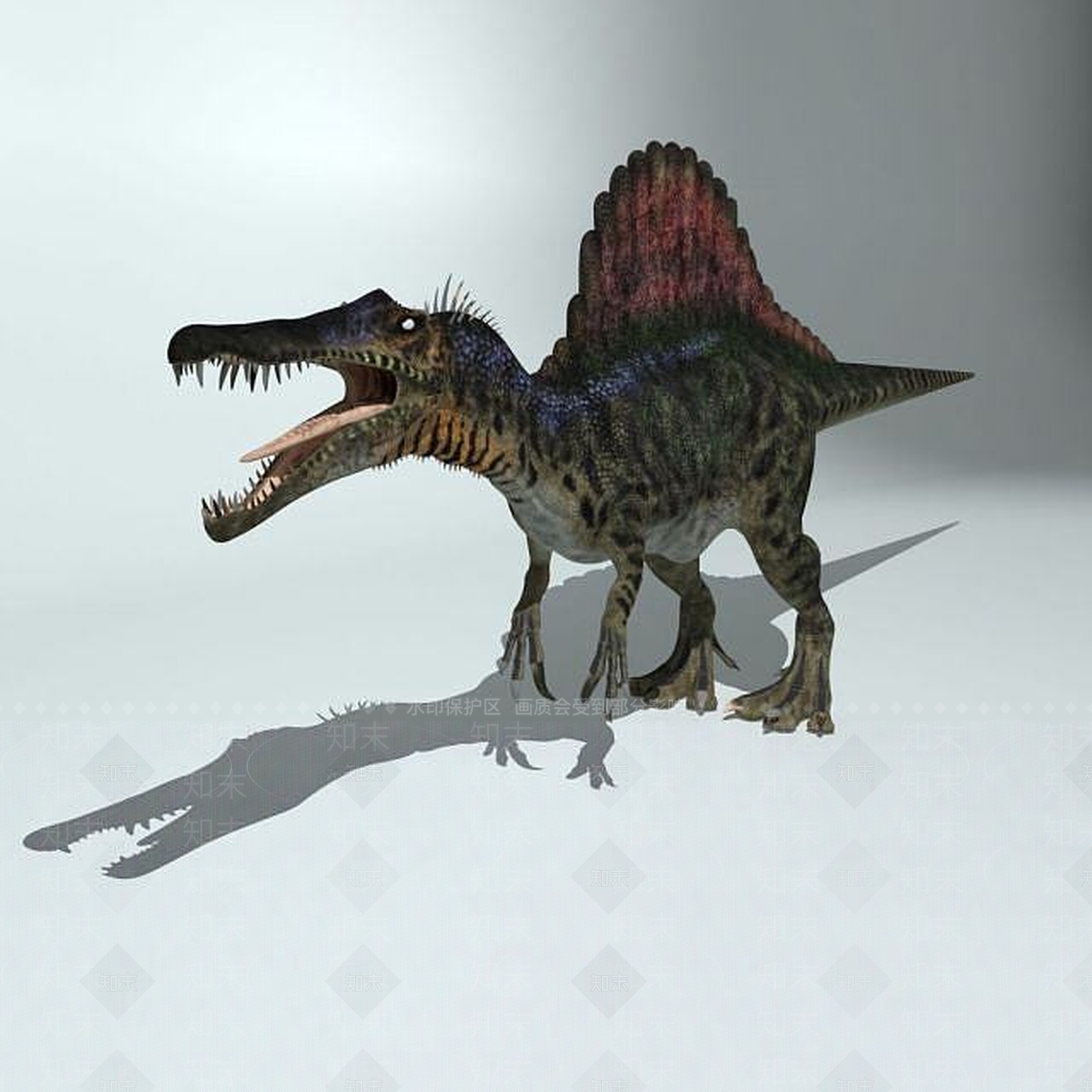 现代爬行类动物3D模型下载【ID:1186156411】