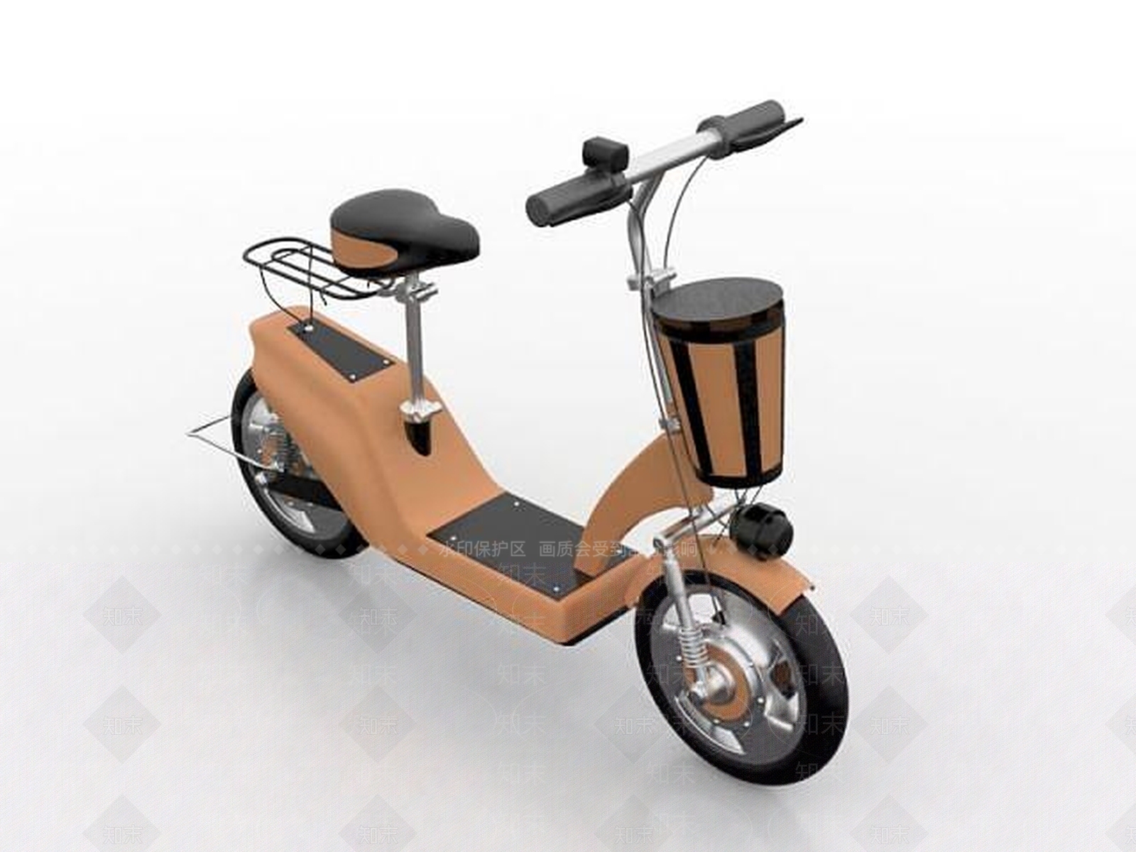 现代自行车3D模型下载【ID:1186383596】