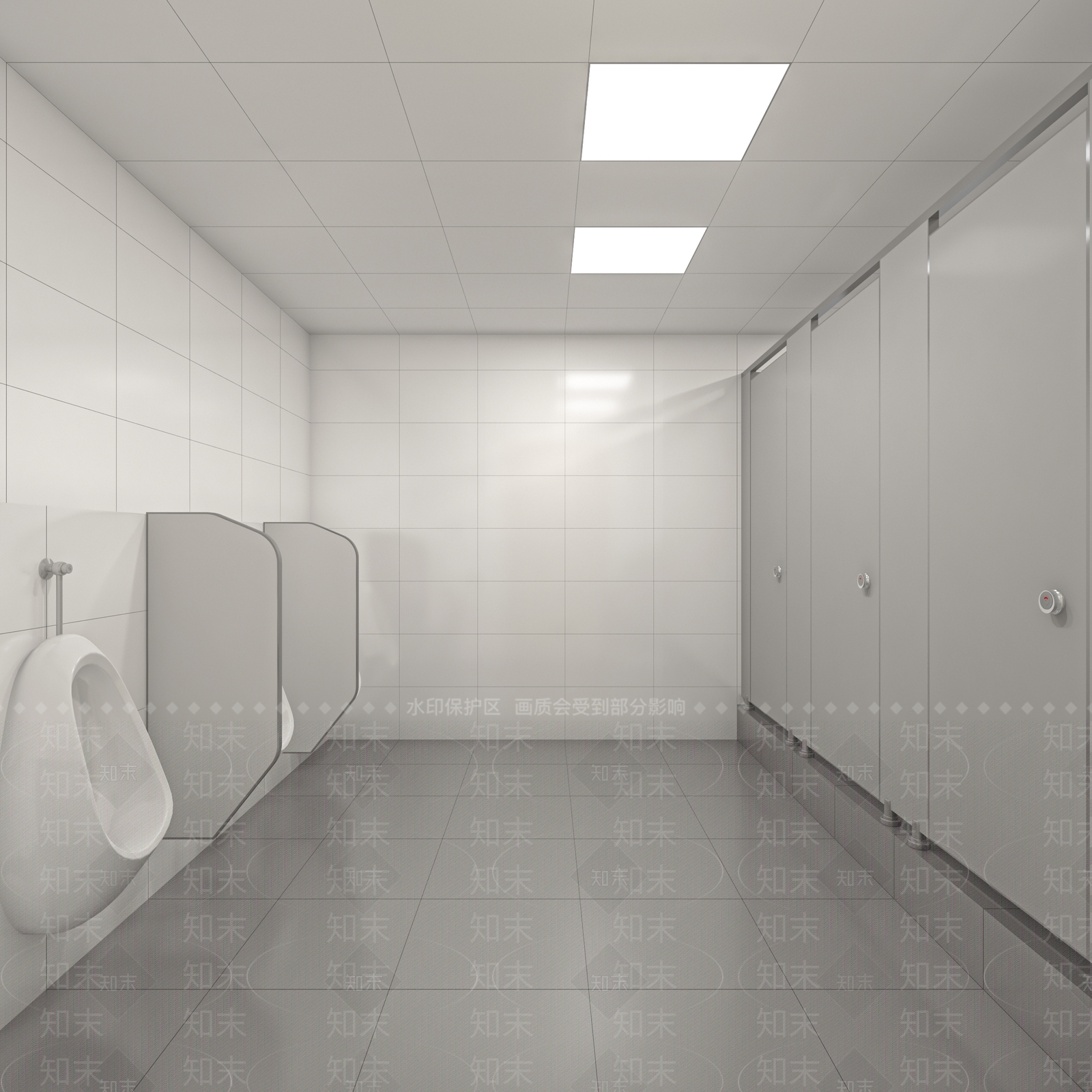 现代简约公共卫生间3D模型下载【ID:1186158979】