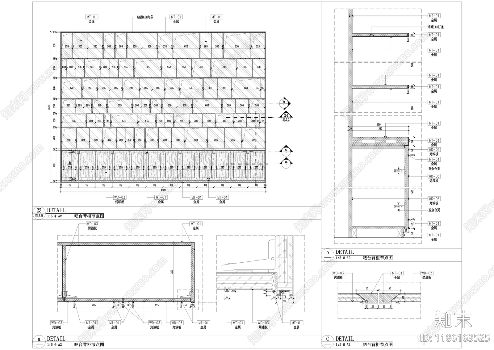 现代售楼处cad施工图下载【ID:1186163525】