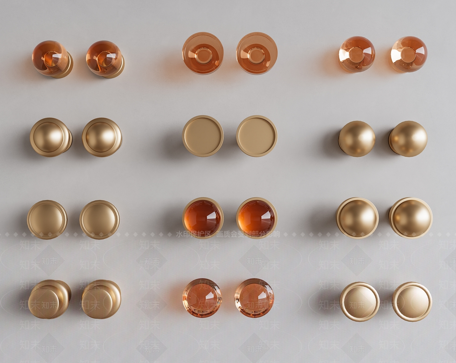 法式现代门把手SU模型下载【ID:1186164138】