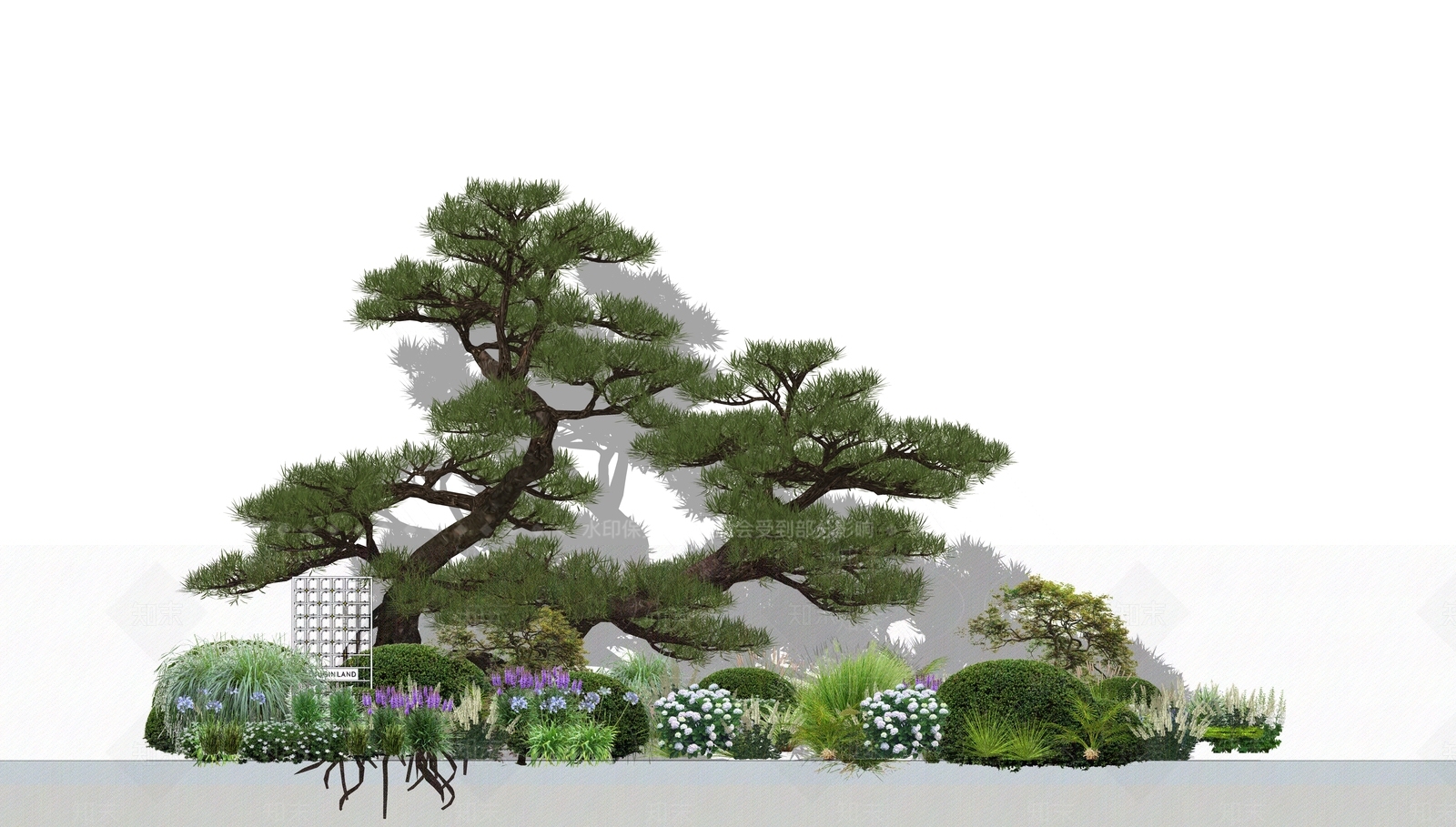 植物组合SU模型下载【ID:1186167066】