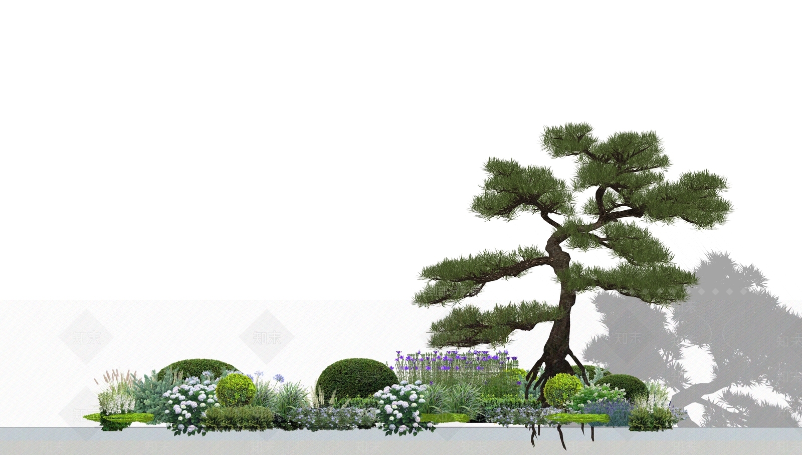 植物组合SU模型下载【ID:1186167066】