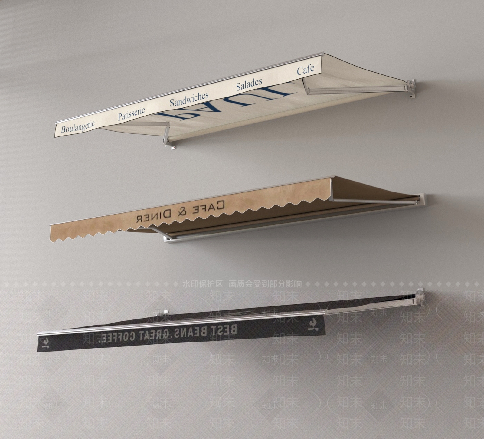 现代遮阳棚3D模型下载【ID:1186168950】