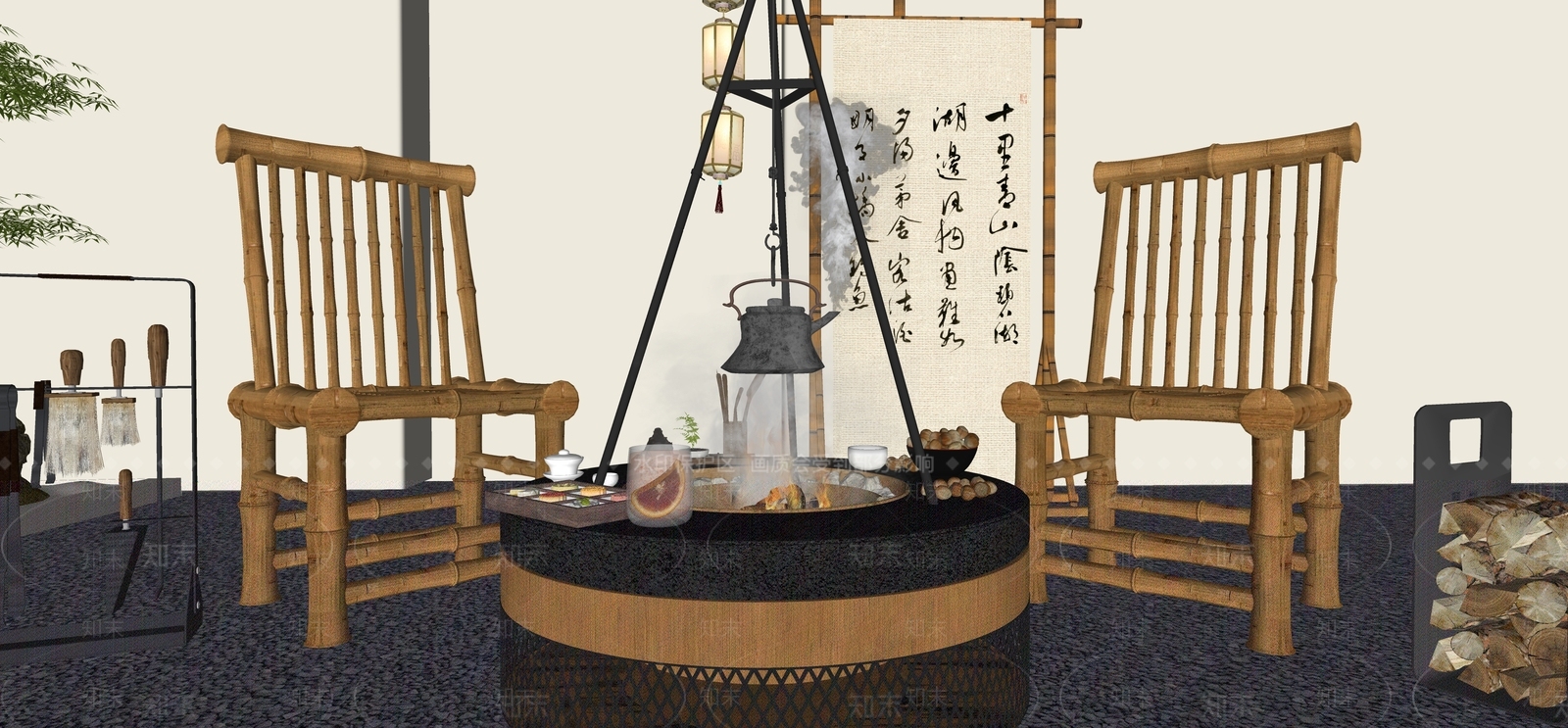 茶具SU模型下载【ID:1186170190】