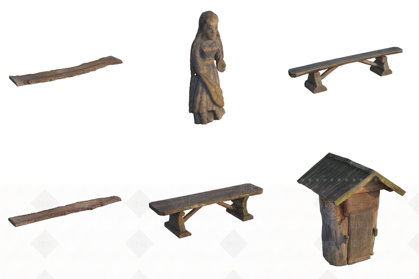 中式其他局部构件3D模型下载【ID:1186173137】