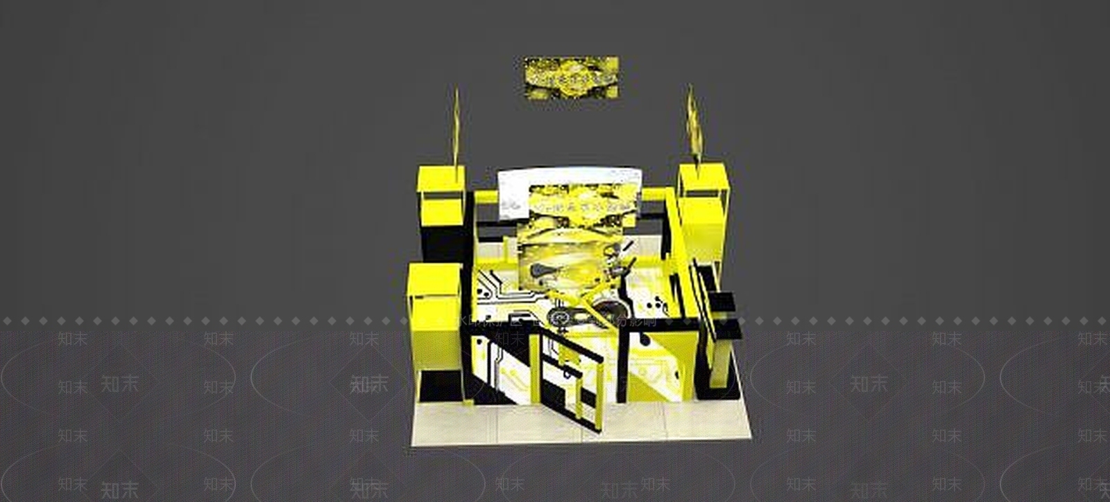 现代妆台妆凳3D模型下载【ID:1186186589】