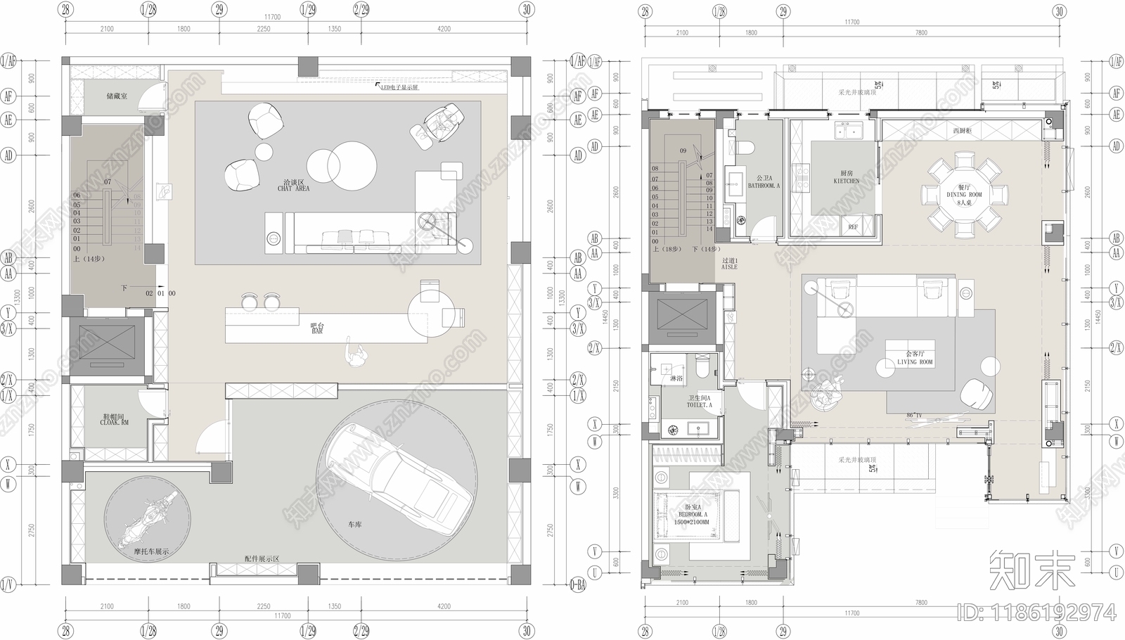 家装平面图施工图下载【ID:1186192974】