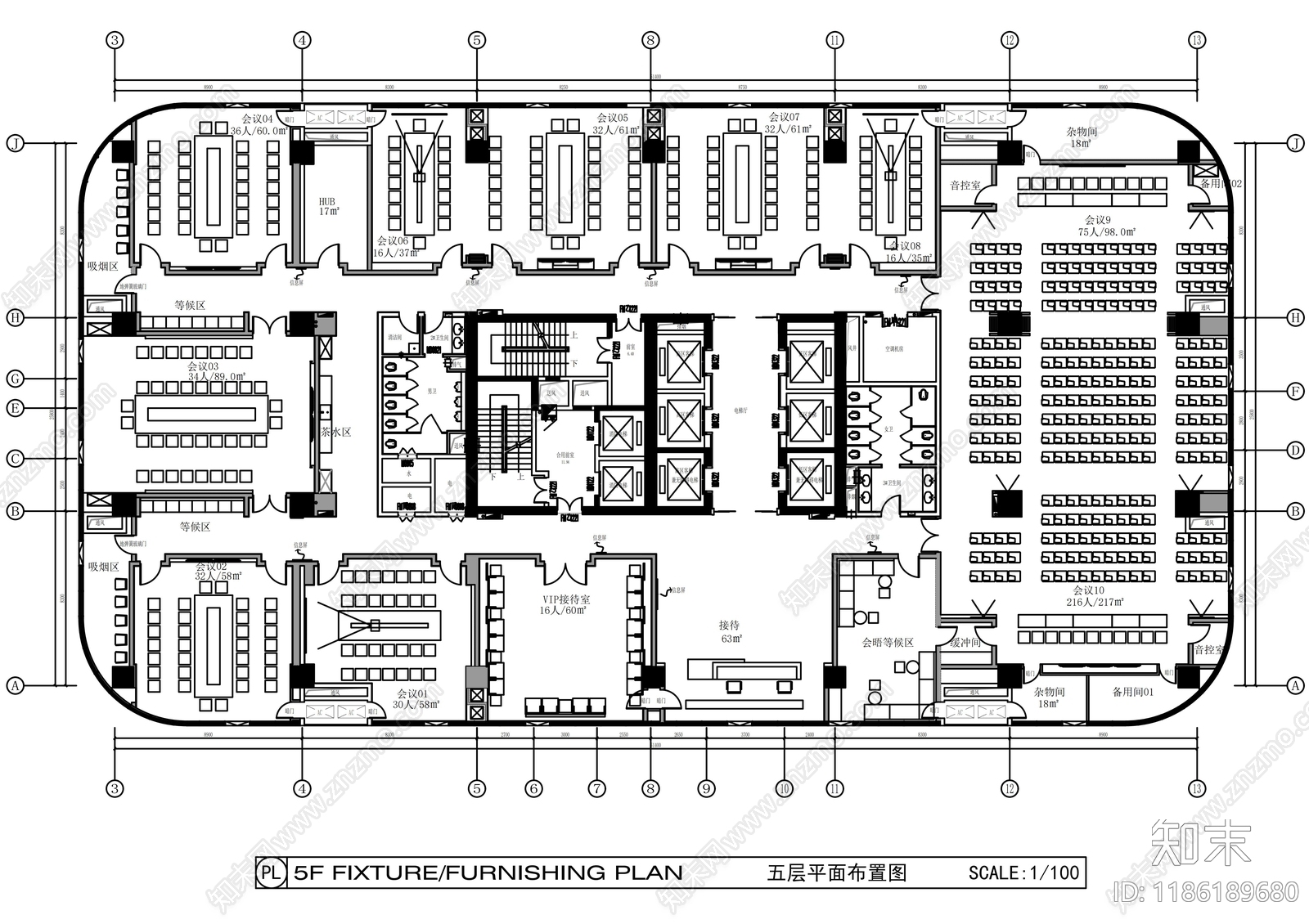 建筑平面图施工图下载【ID:1186189680】