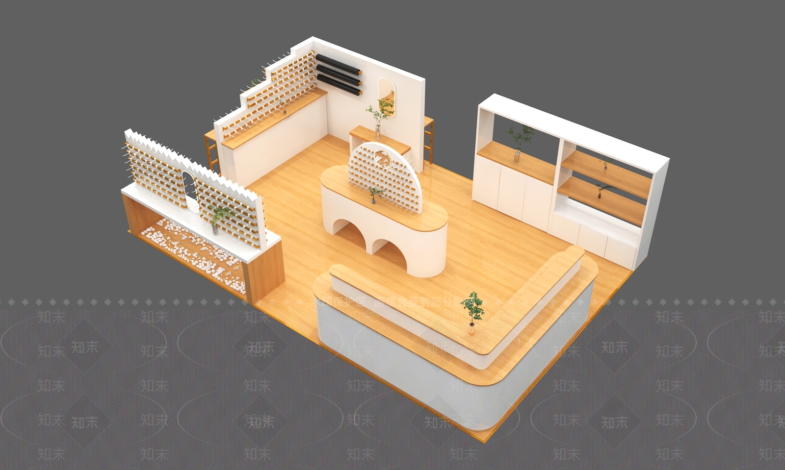 现代轻奢美陈3D模型下载【ID:1186192928】