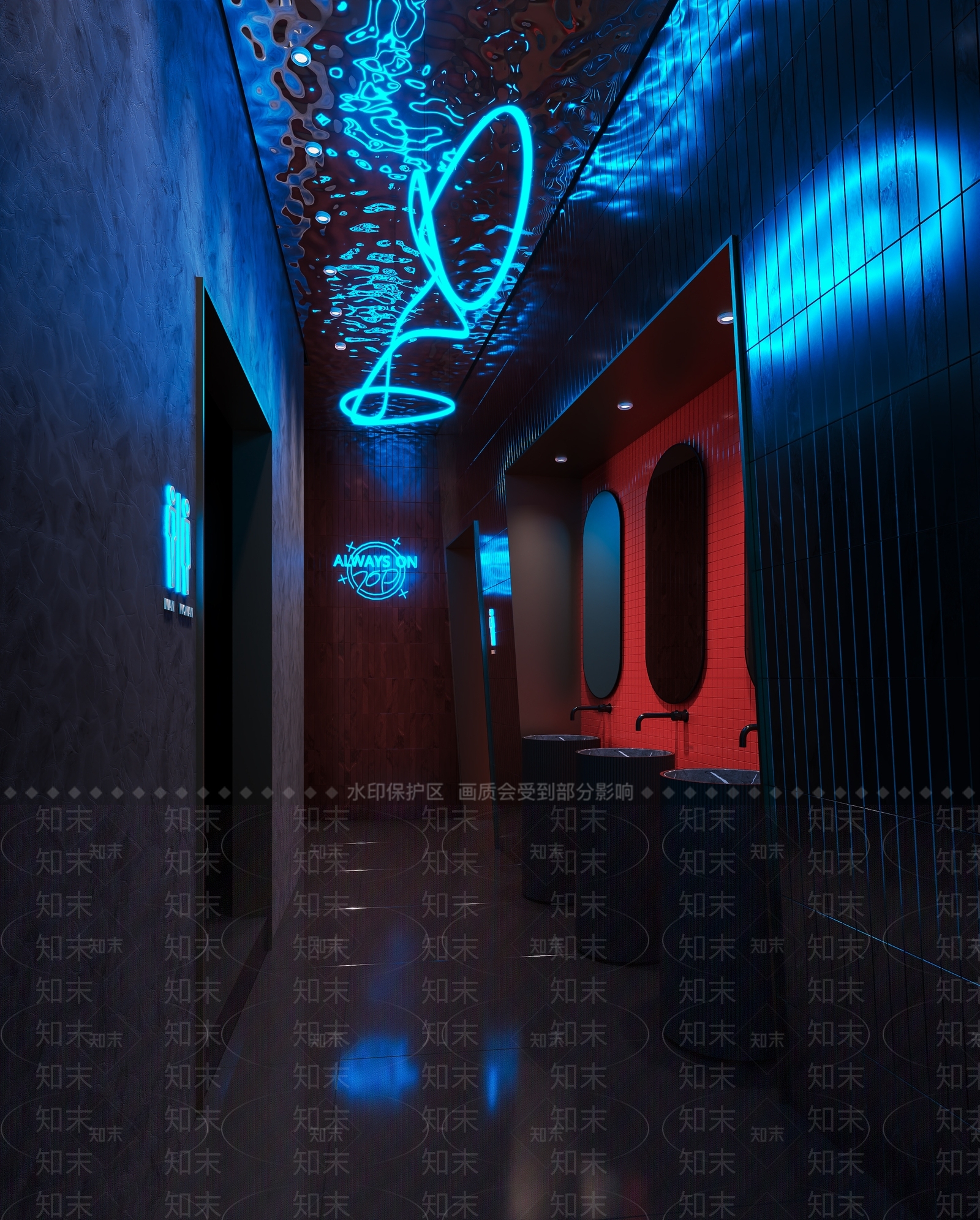 工业现代公共卫生间3D模型下载【ID:1186195002】