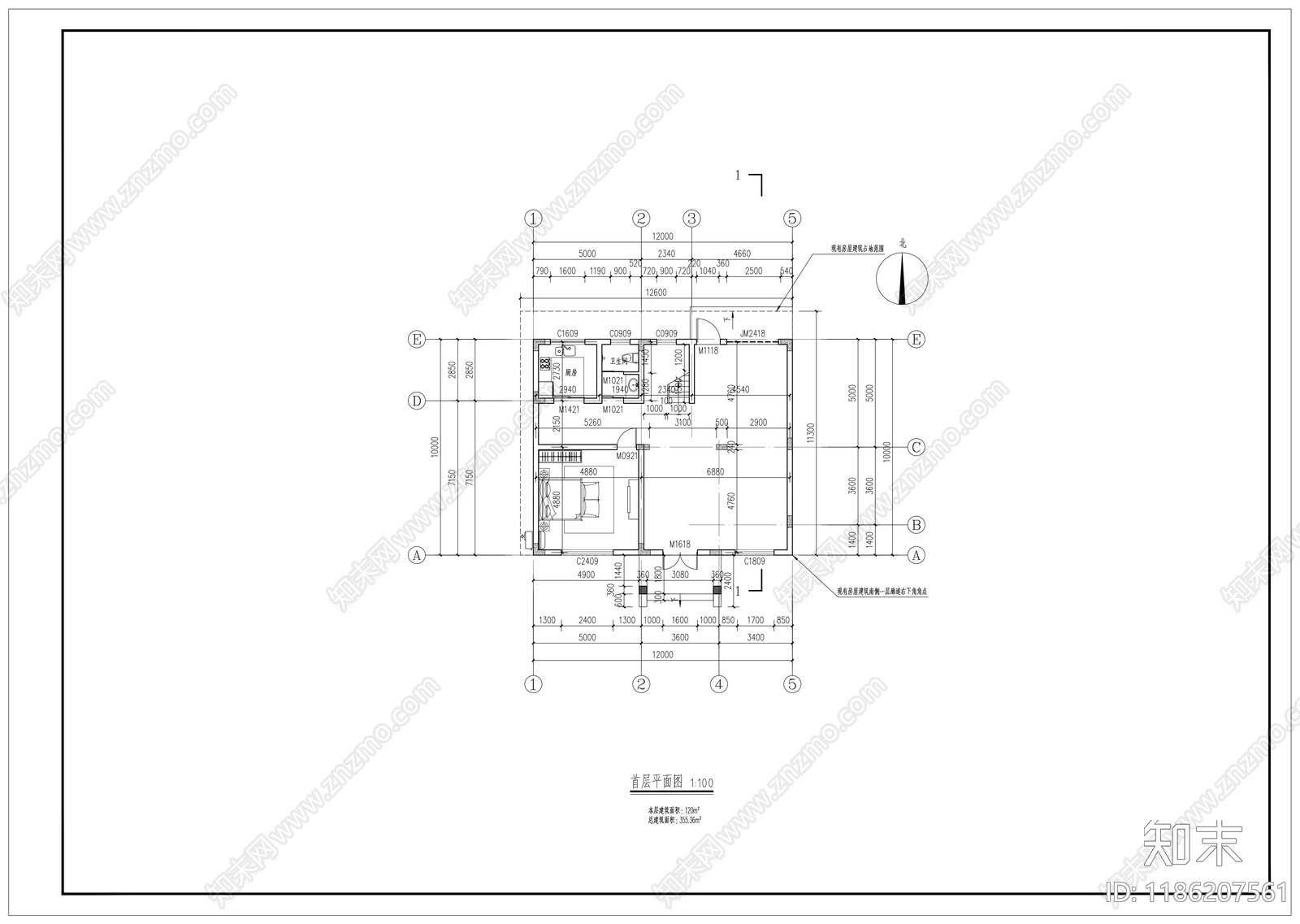 现代其他居住建筑施工图下载【ID:1186207561】