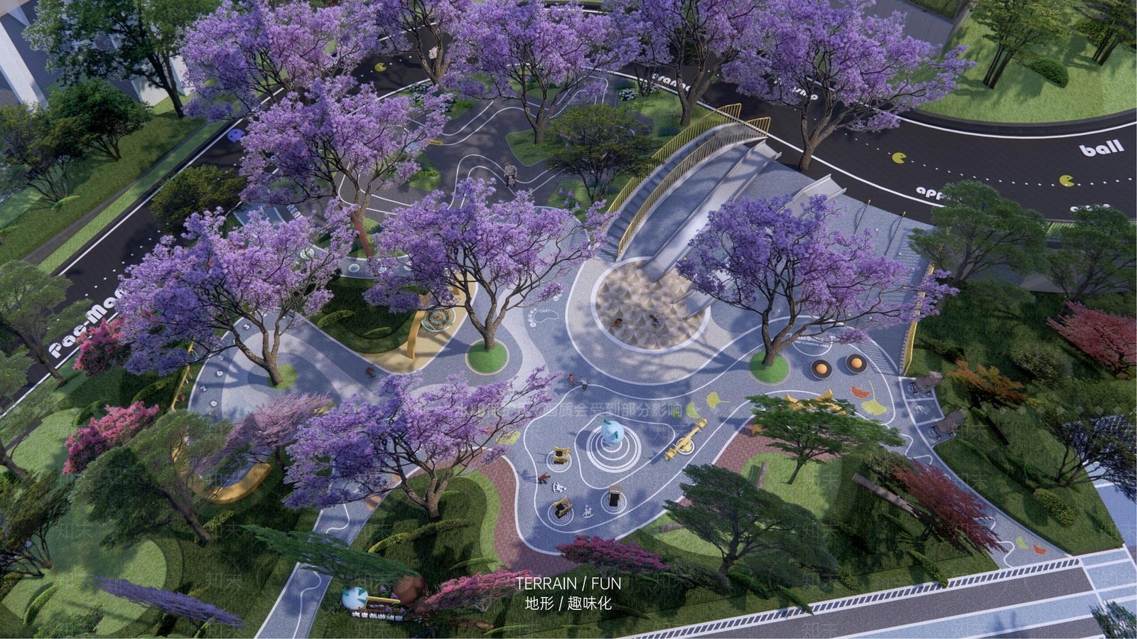 现代儿童游乐区SU模型下载【ID:1186211700】