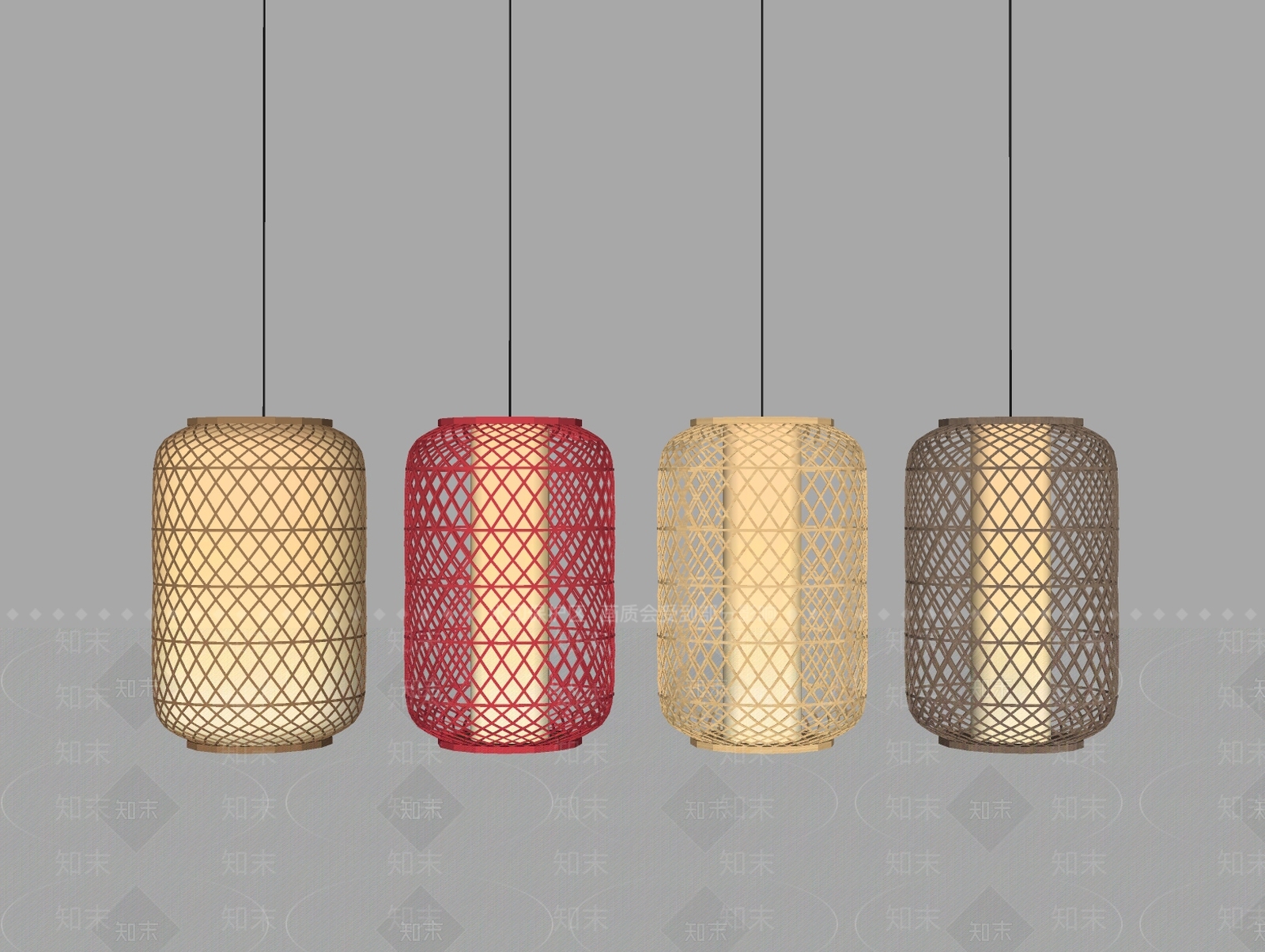 新中式日式灯笼SU模型下载【ID:1186212919】