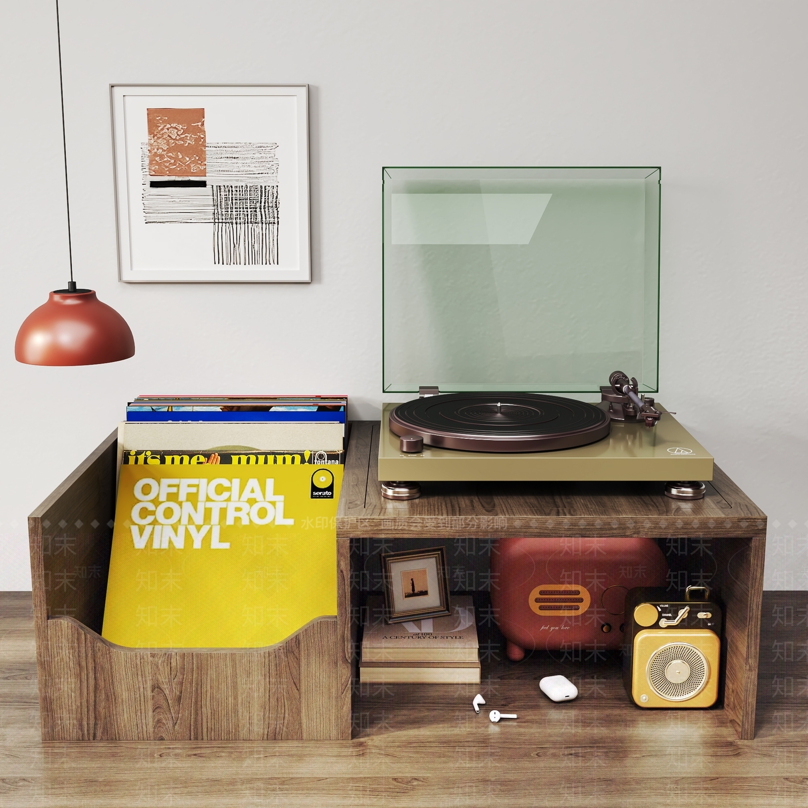 现代中古风桌面饰品摆件组合3D模型下载【ID:1186218394】