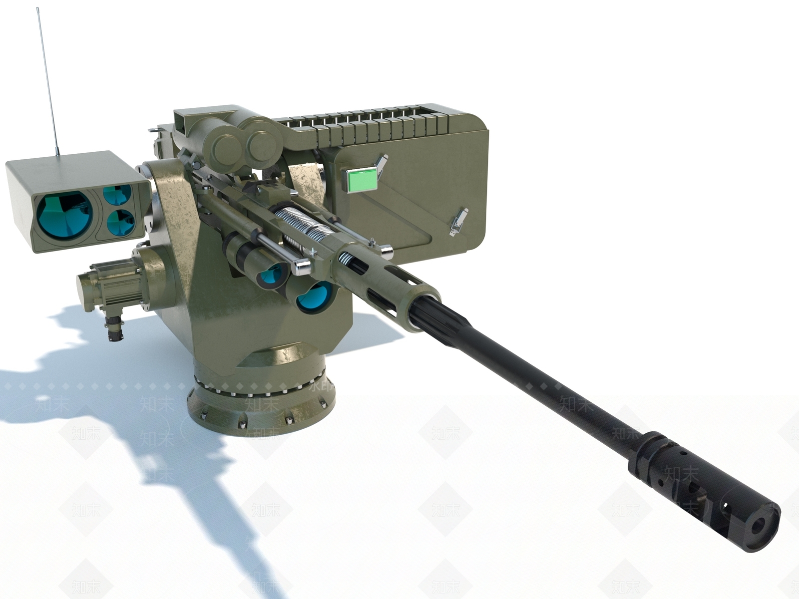 现代风格军事武器3D模型下载【ID:1186220055】