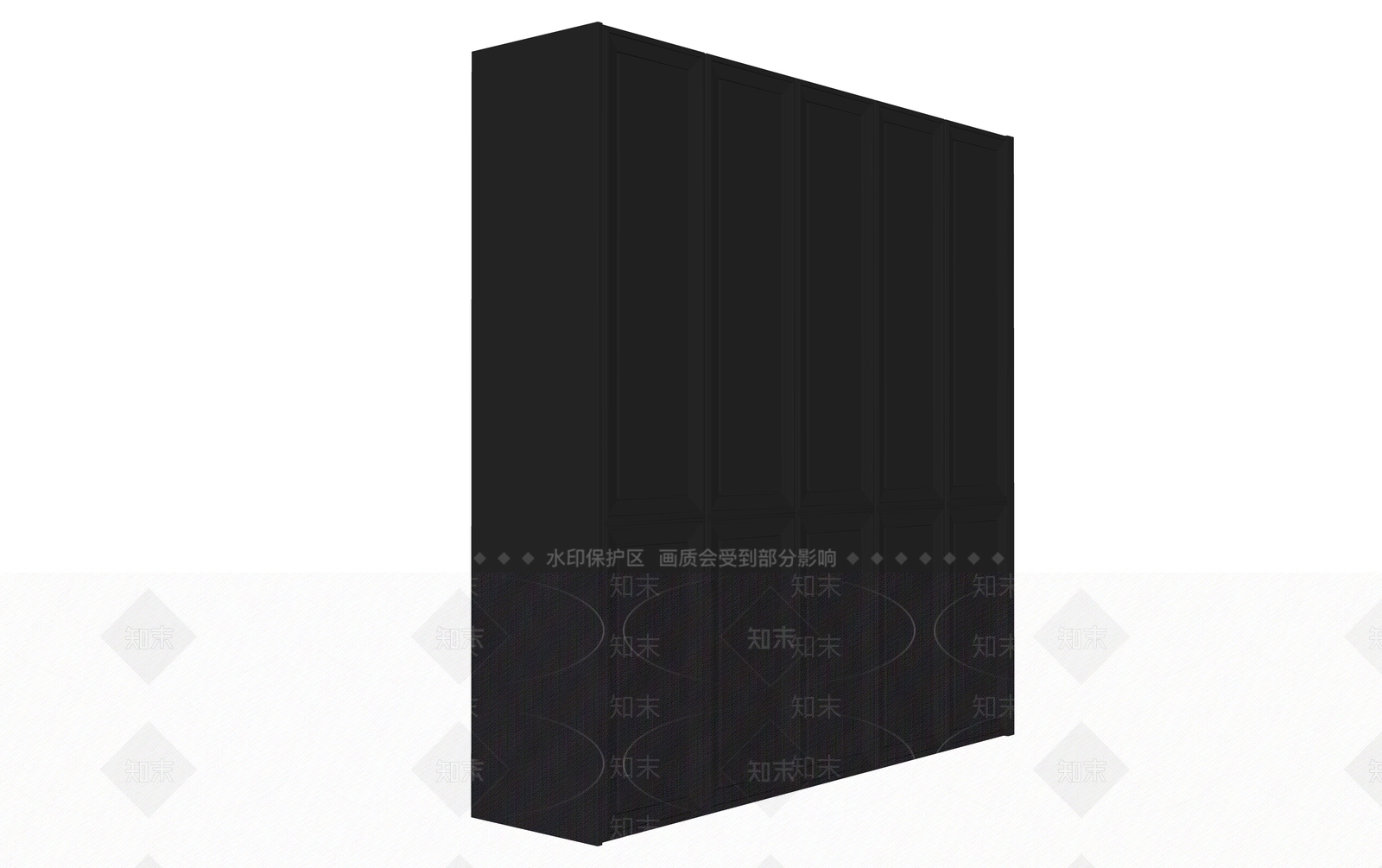 现代衣柜SU模型下载【ID:1186226417】