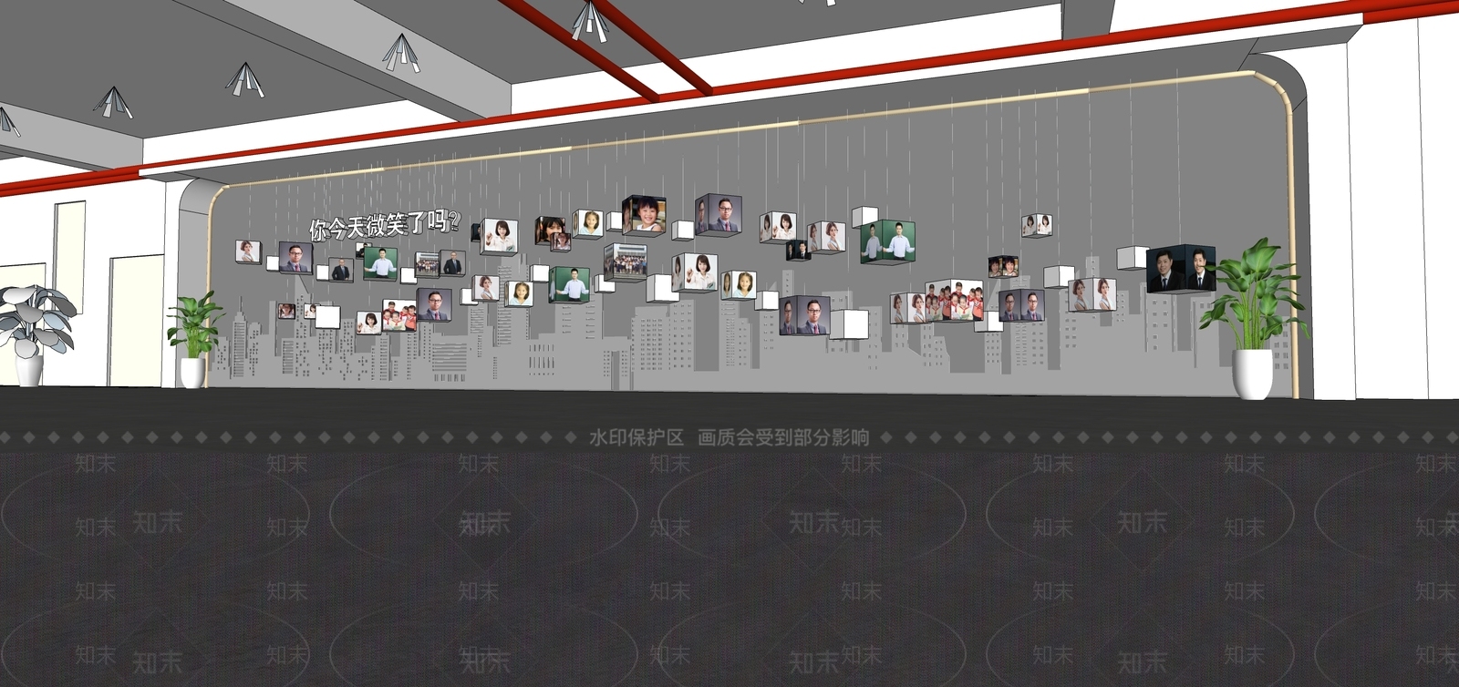 现代其他学校空间SU模型下载【ID:1186226991】